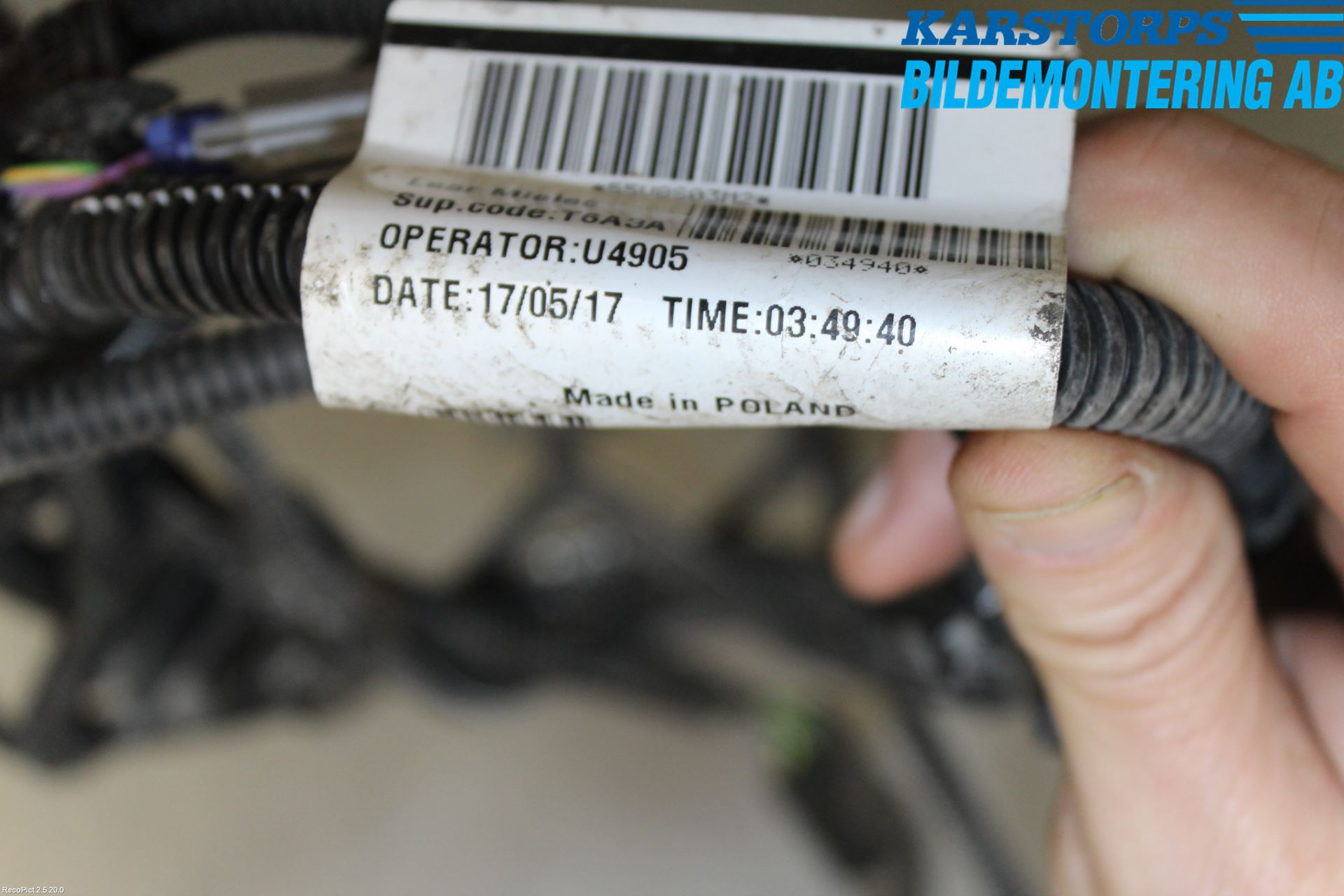 Volvo V40 12-19 Kabelhärva