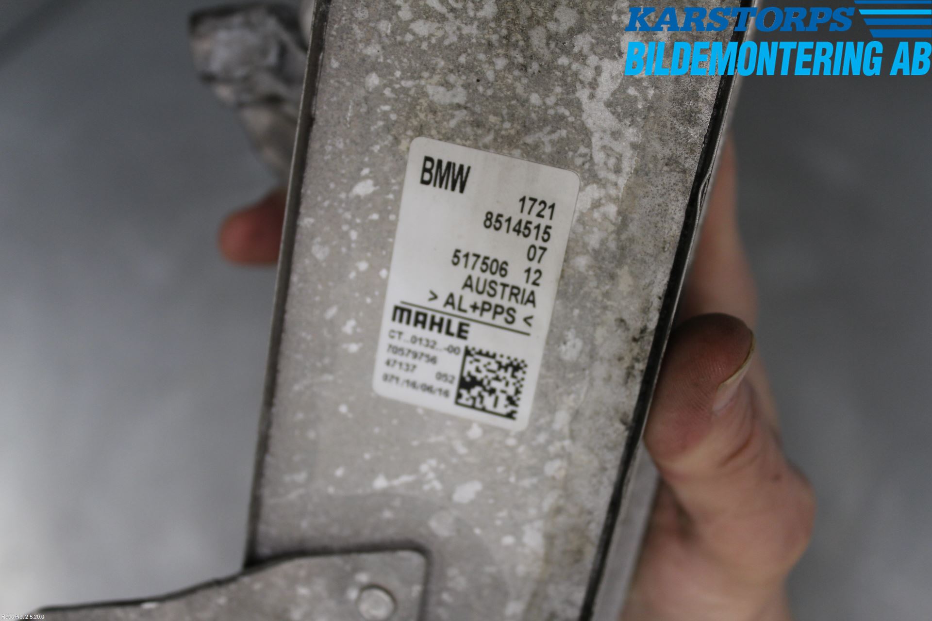 BMW 5 F10/F11/F18 09-17 Oljekylare Automat