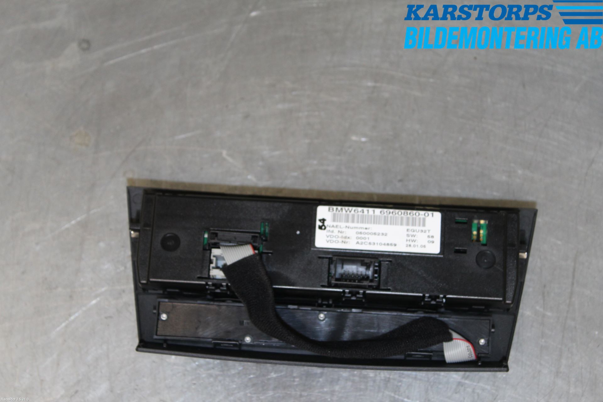 BMW 3 E90/91 SED/TOU 05-12 Värmereglage