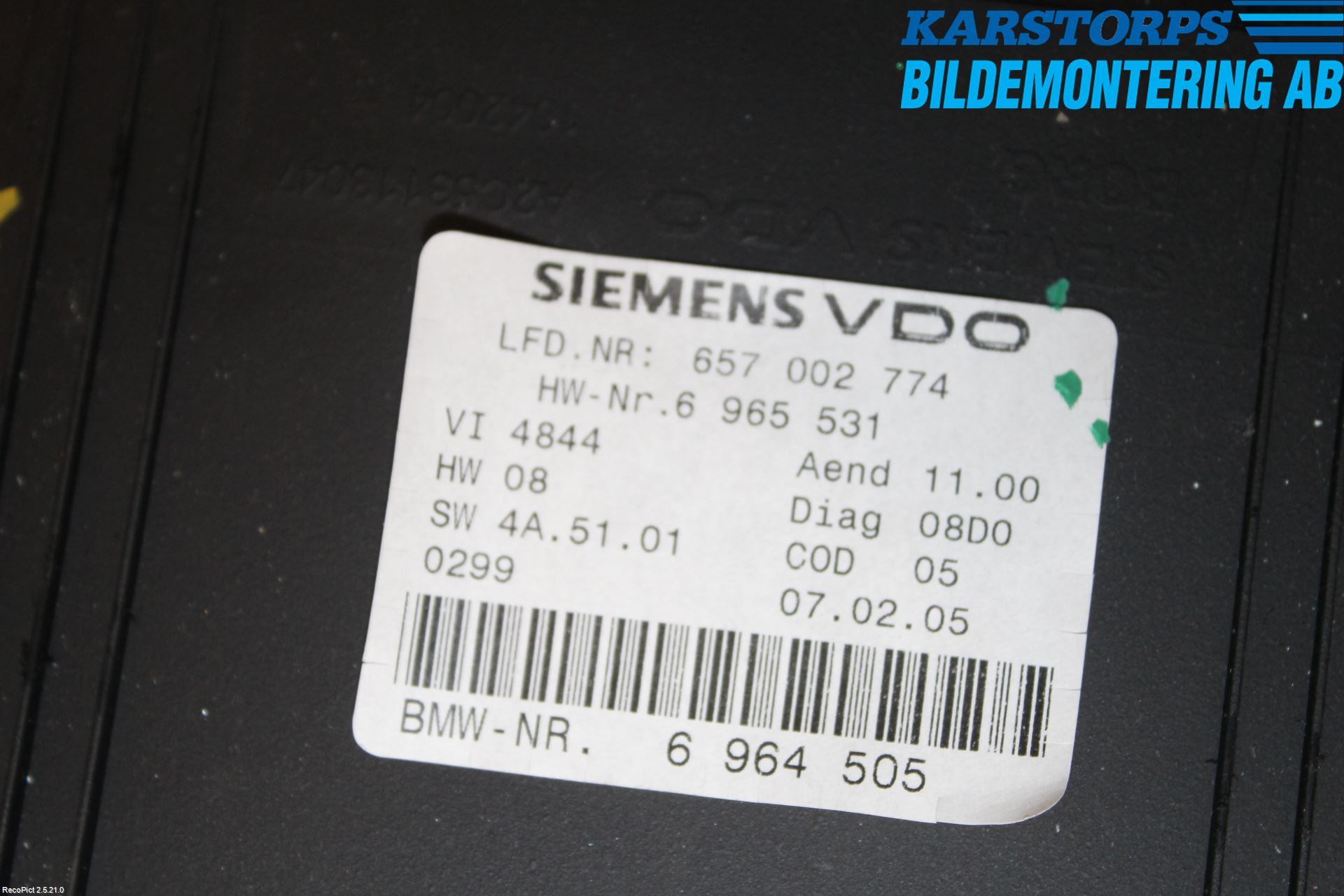 BMW 3 E90/91 SED/TOU 05-12 Instrument Komb