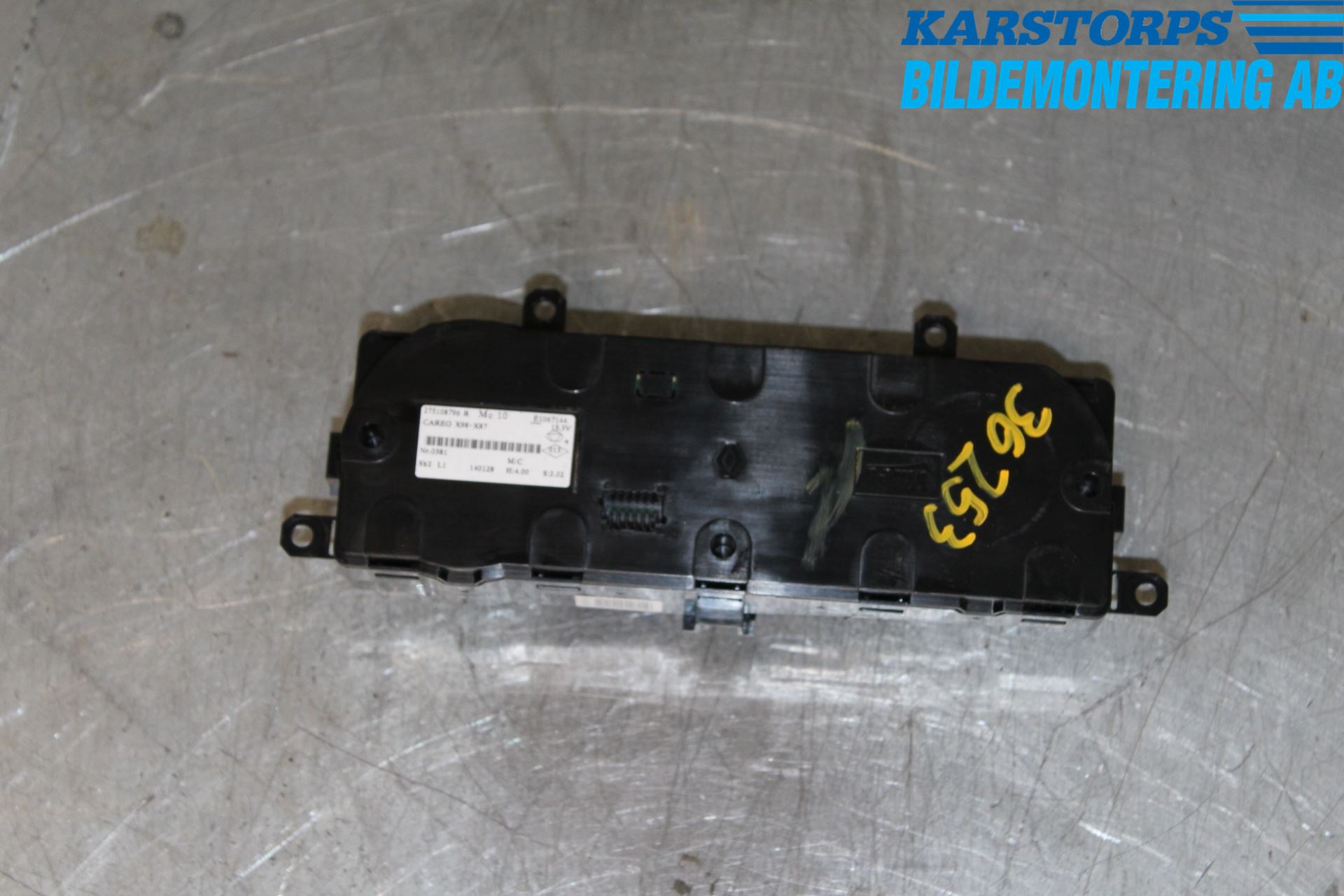 Renault CAPTUR 13-19 Värmereglage