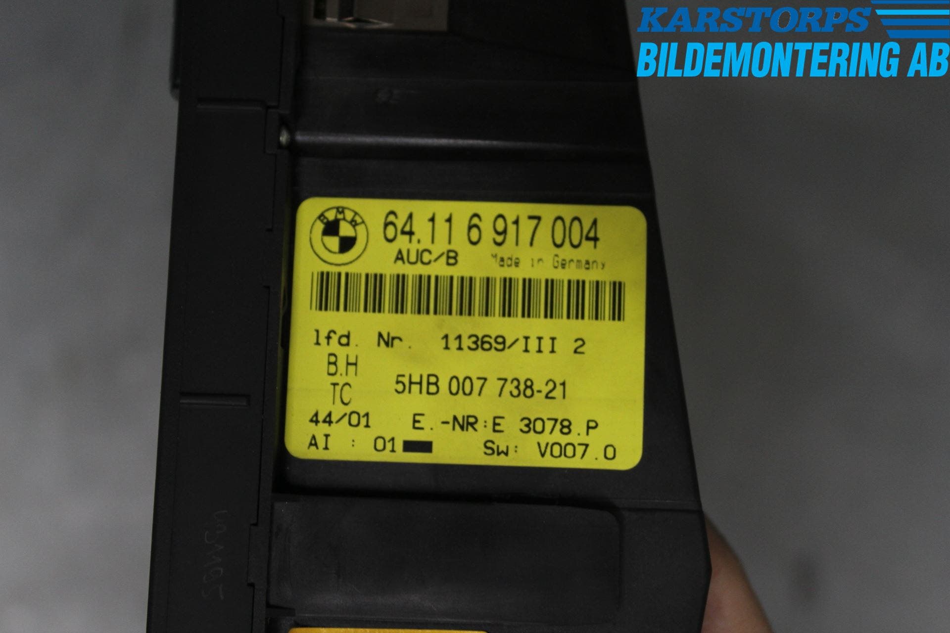 BMW 3 E46 98-05 Värmereglage