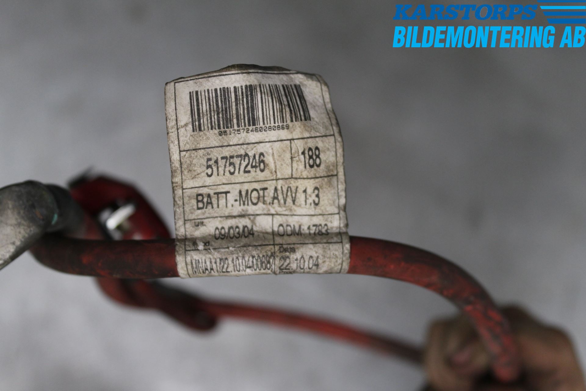 Fiat PUNTO 00-18 Batterikabel