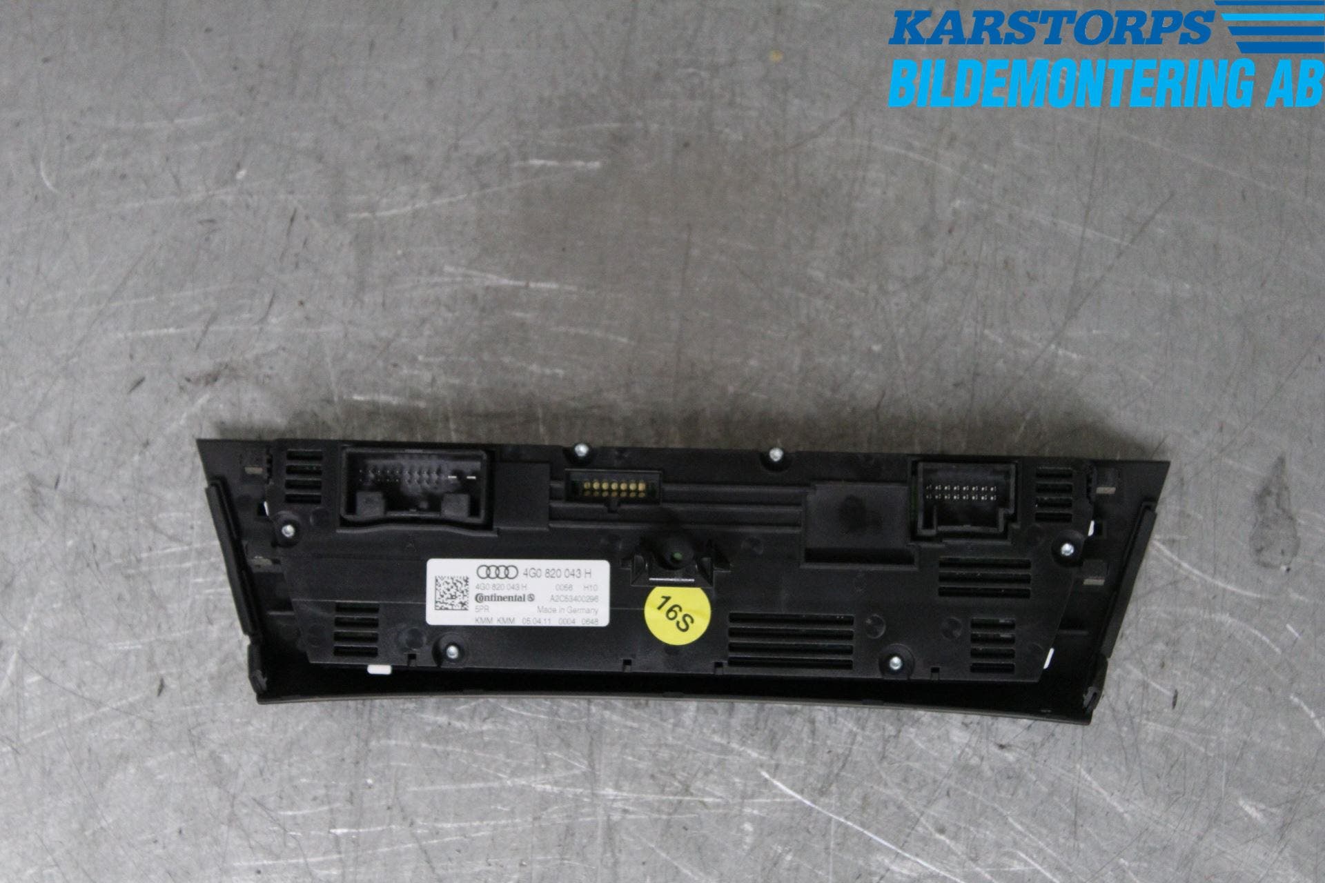 Audi A6/S6 4G 11-18 Värmereglage