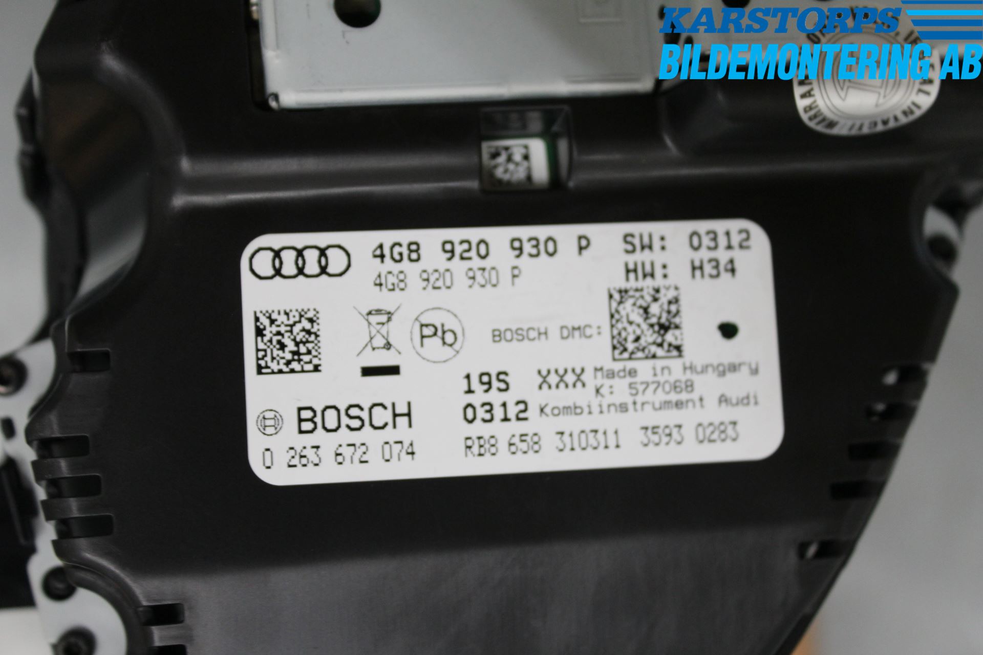 Audi A6/S6 4G 11-18 Instrument Komb