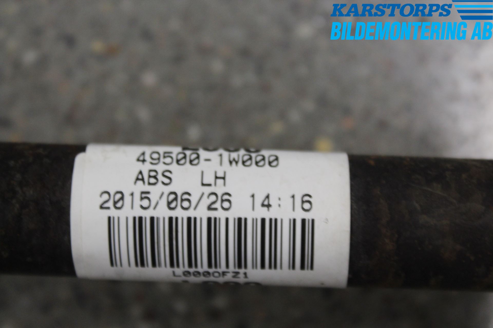 Kia RIO 12-16 Drivaxel Fram Vänster