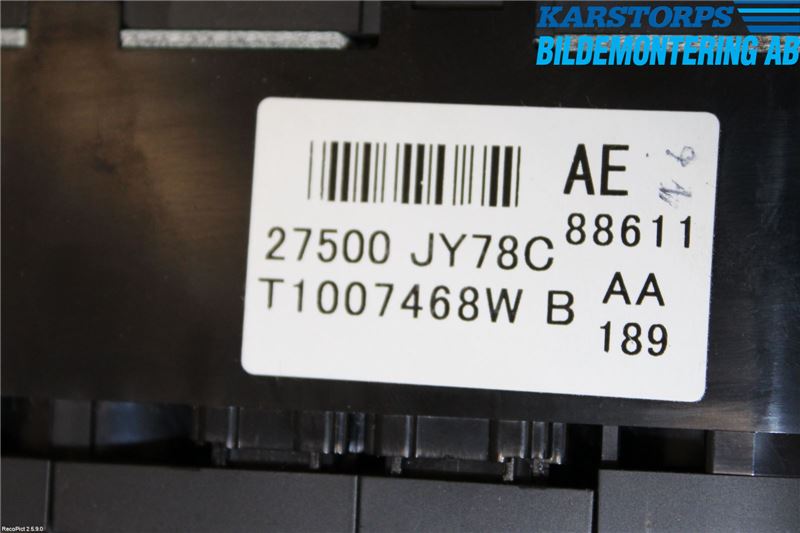 Renault KOLEOS I 08-10 Värmereglage