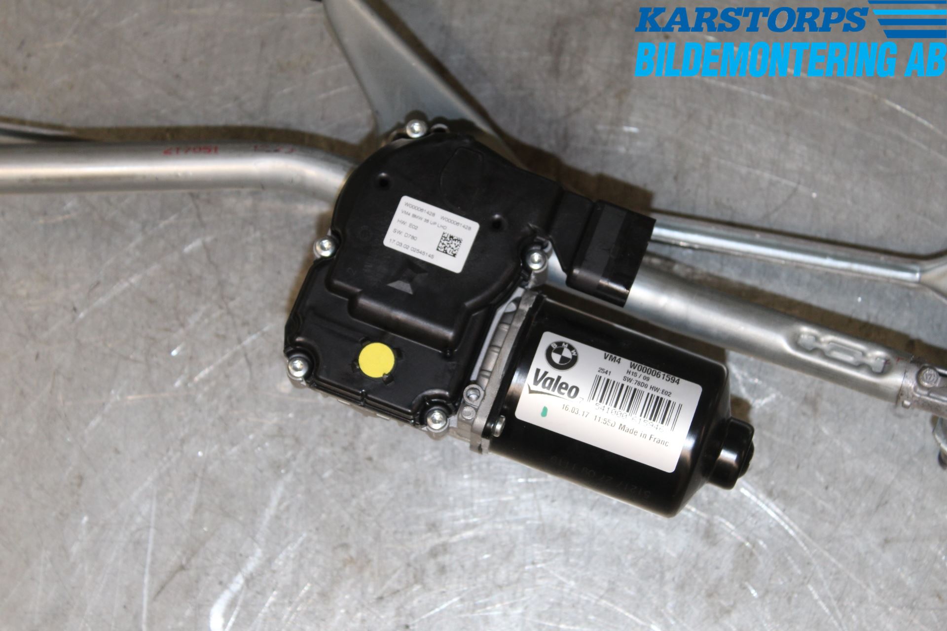 BMW 5 G30/G31/F90 17-23 Torkarmekanism Vindruta