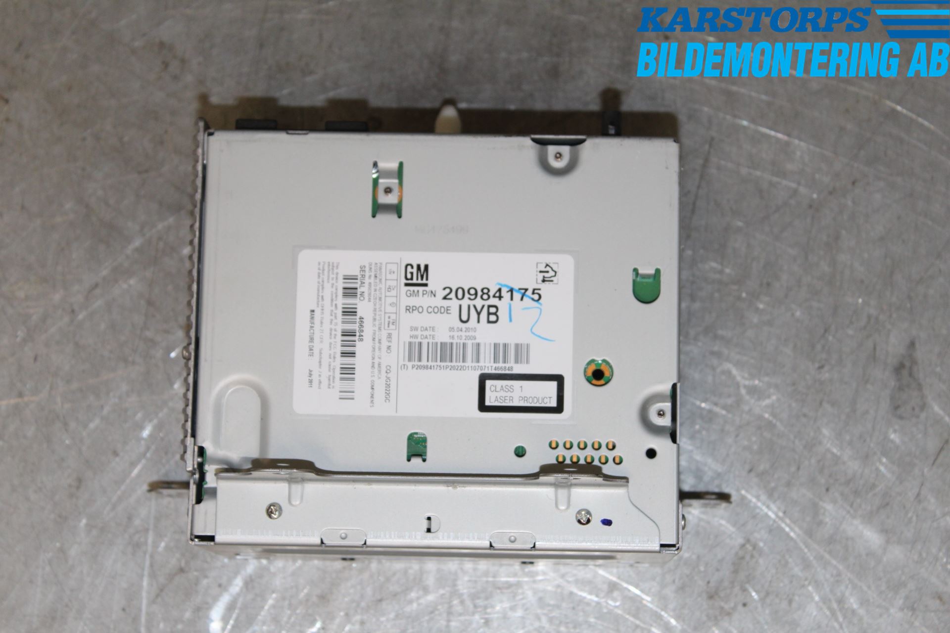 Opel ASTRA J 10-15 Cd Radio - Multimediapanel