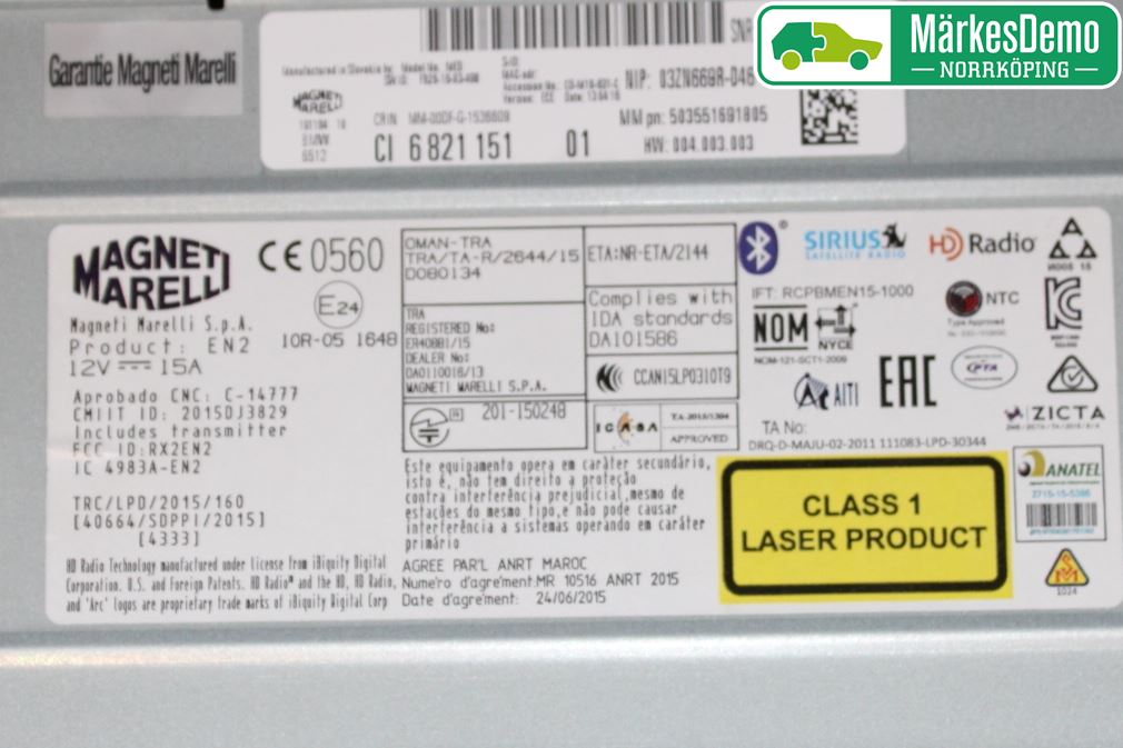 BMW 1 F20/F21 11-19 Cd Radio - Multimediapanel