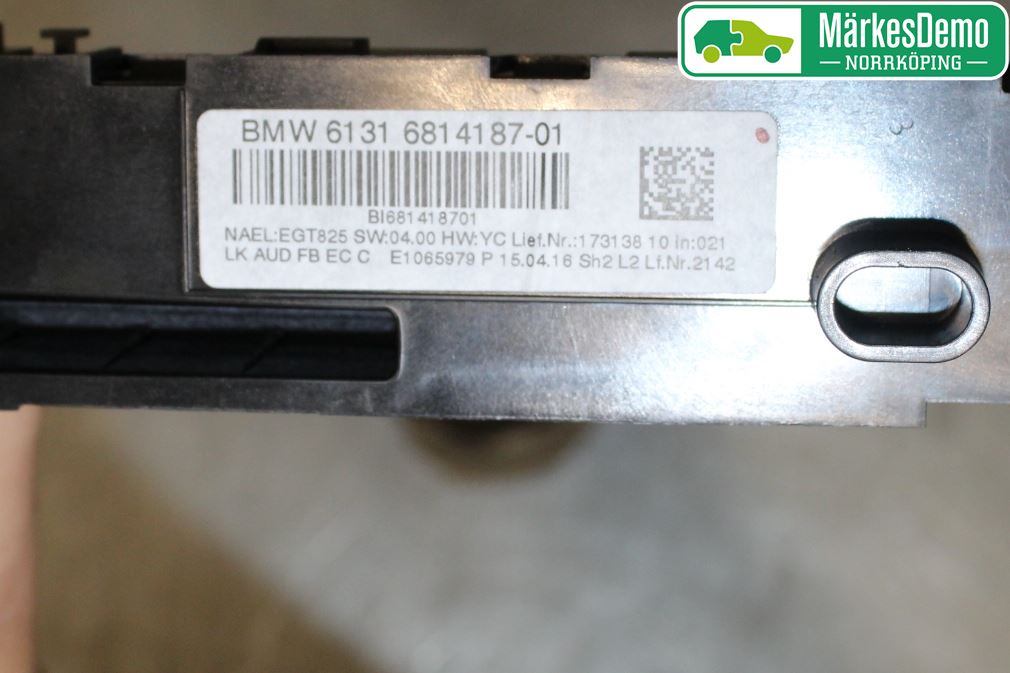 BMW 1 F20/F21 11-19 Cd Radio - Multimediapanel