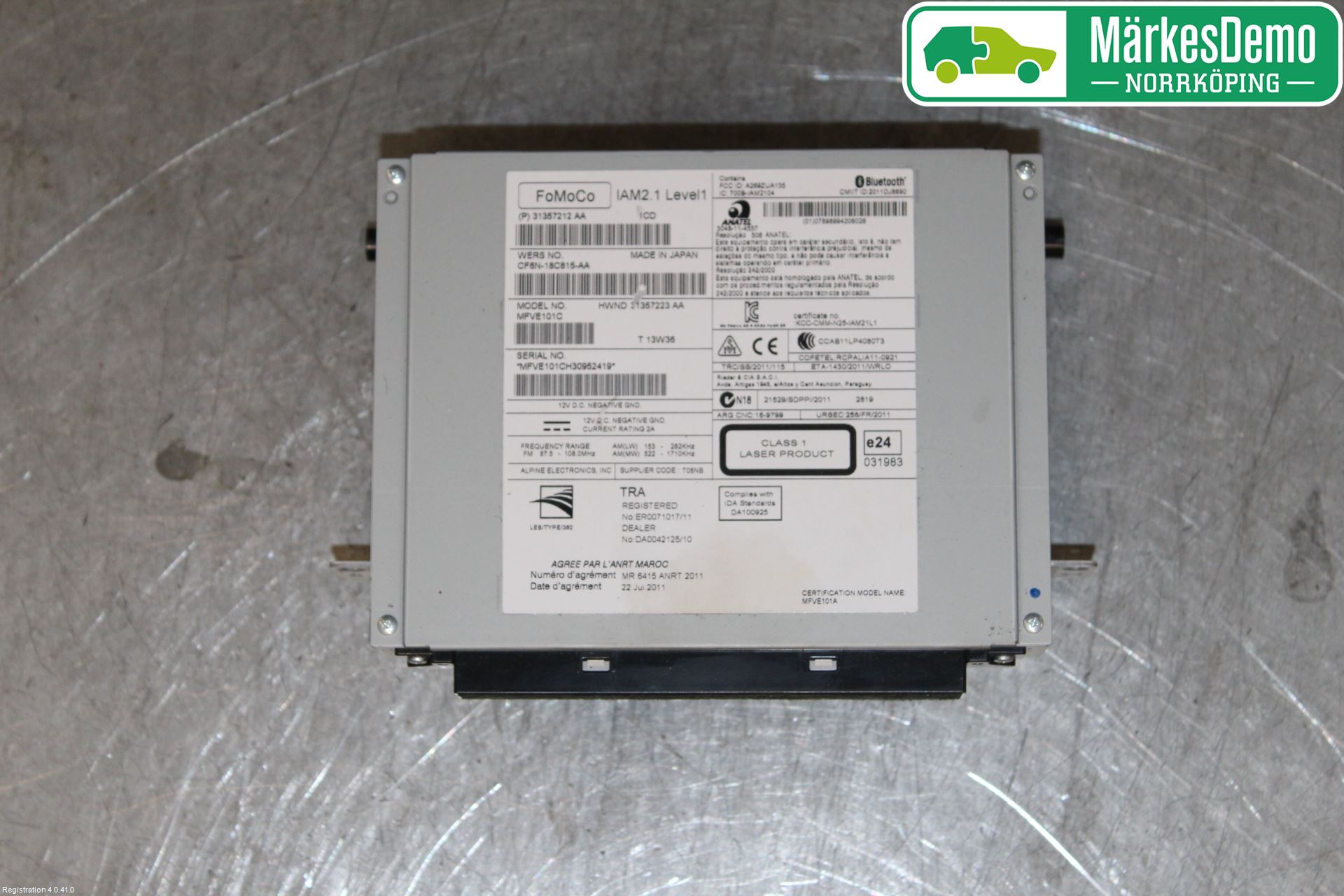 Volvo XC70 14-16 Cd Radio - Multimediapanel