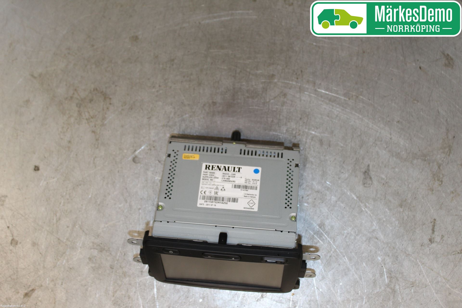 Renault TRAFIC/E-TECH 15- Cd Radio - Multimediapanel