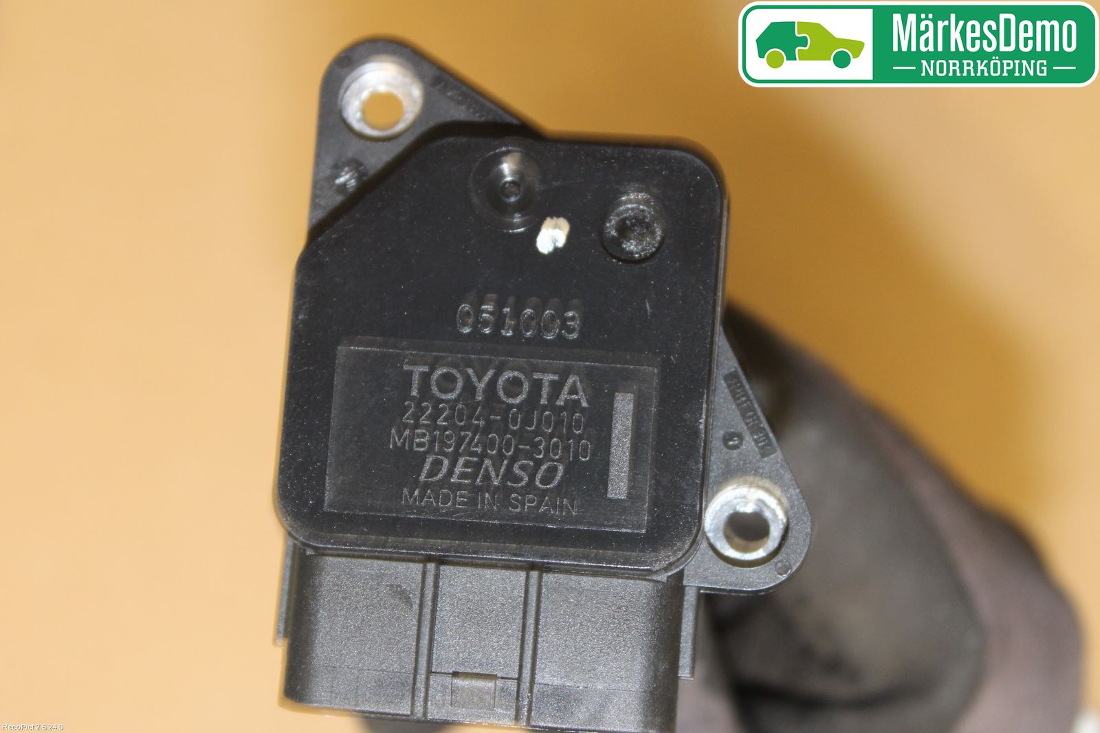 Toyota YARIS P1 03-05 Injluftmassamätare