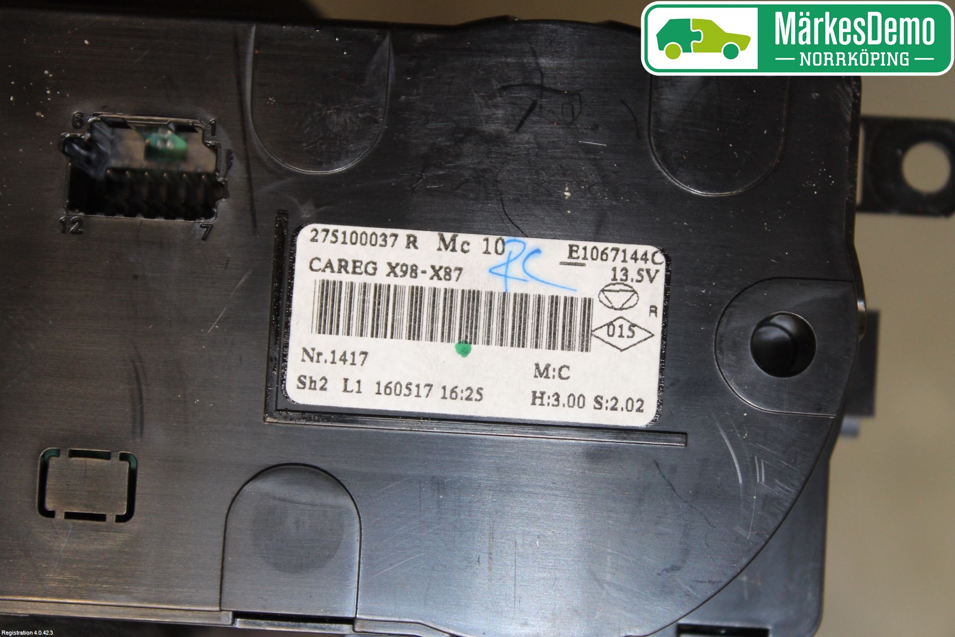 Renault CAPTUR 13-19 Värmereglage