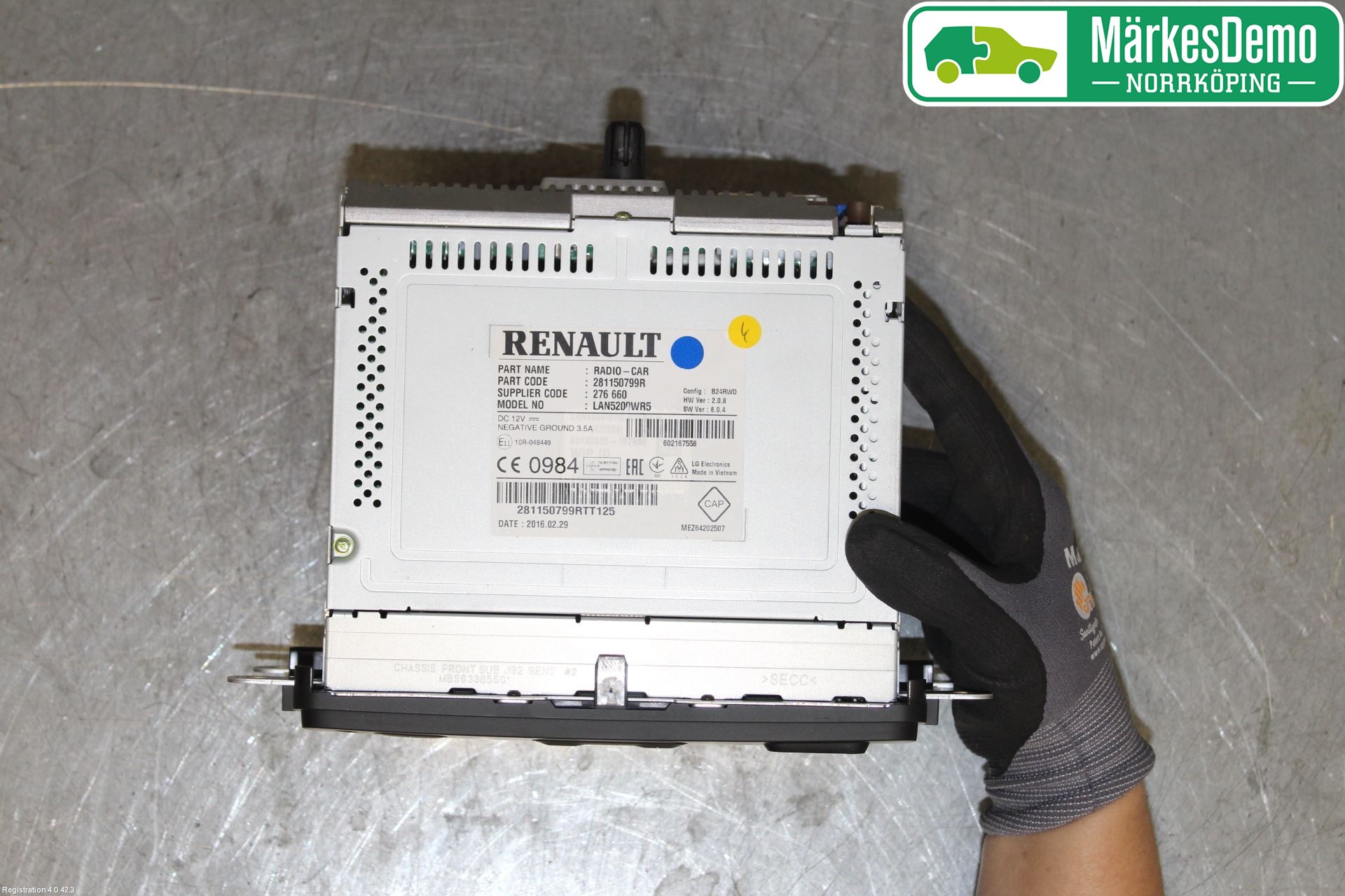 Renault CAPTUR 13-19 Multifunktionsdisplay