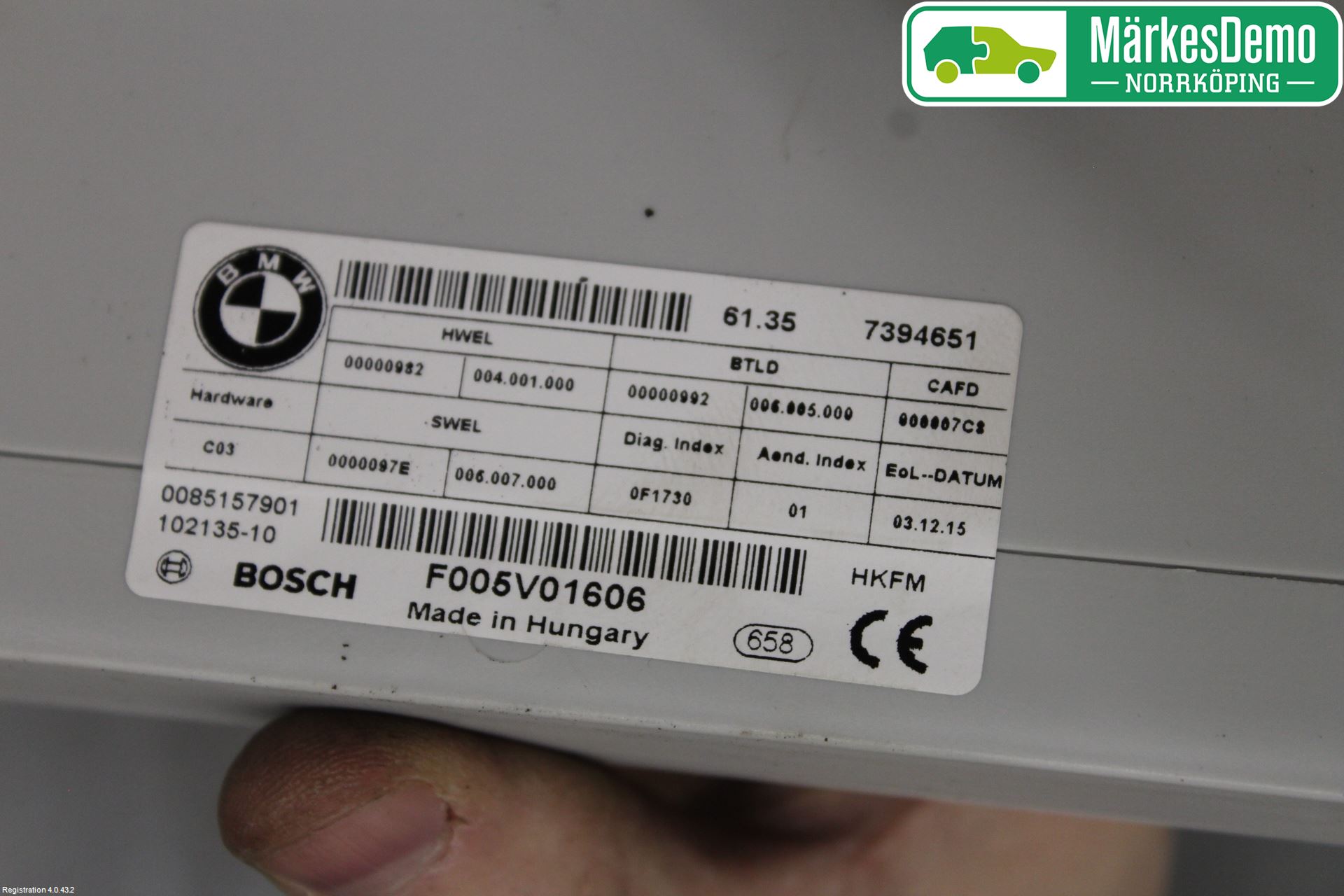 BMW 5 F10/F11/F18 09-17 Komfort Styrdon
