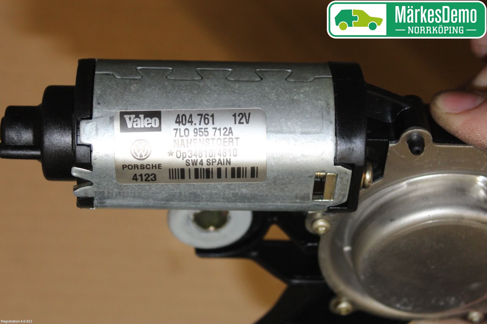 Porsche CAYENNE 03- Torkarmotor Baklucka