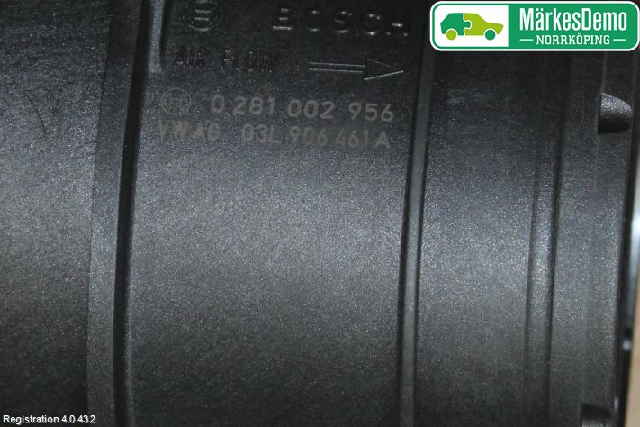 Volkswagen VW CRAFTER 06-16 Injluftmassamätare