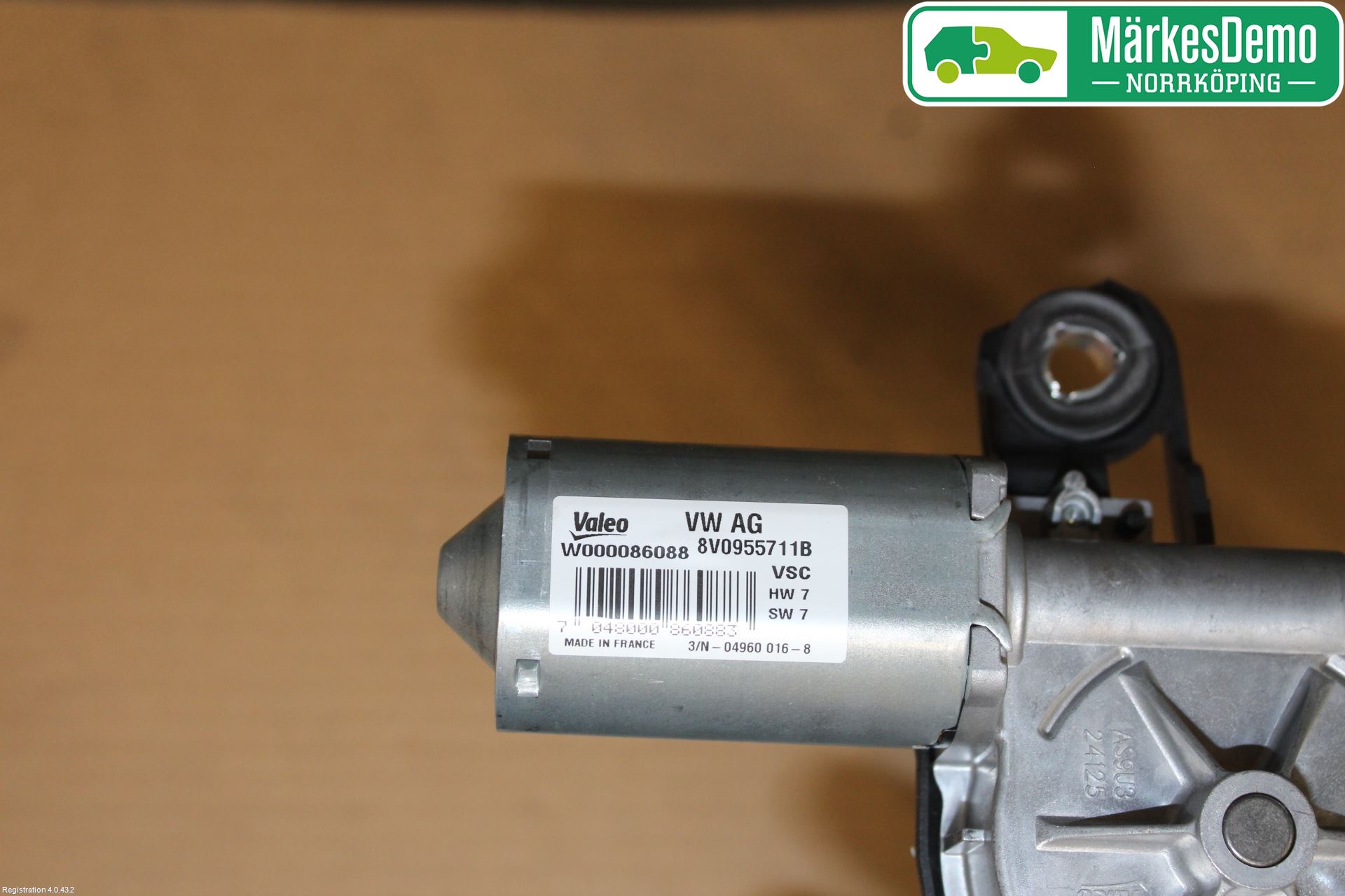 Audi Q2/SQ2 17- Torkarmotor Baklucka