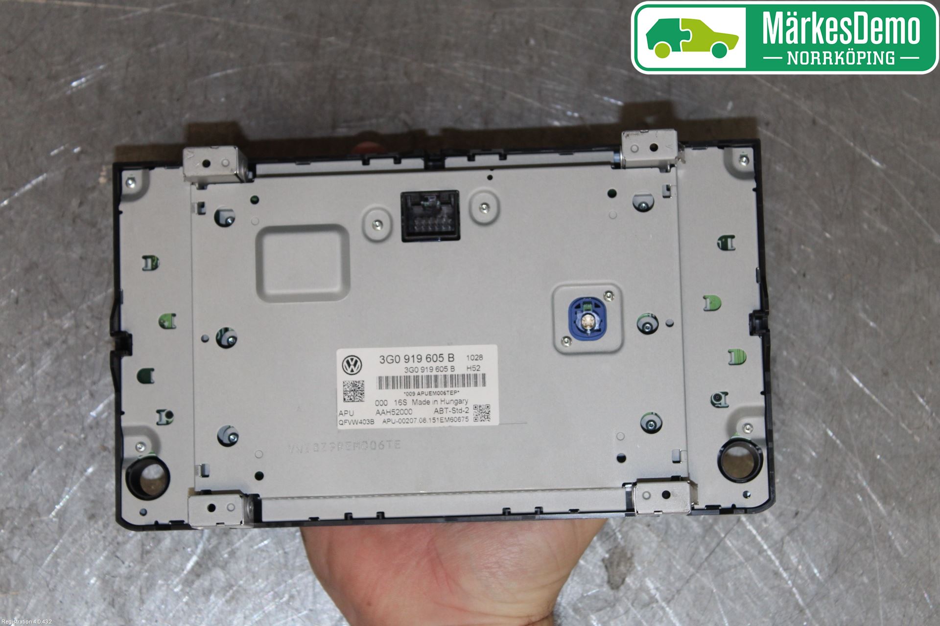 Volkswagen VW PASSAT 15-19 Multifunktionsdisplay