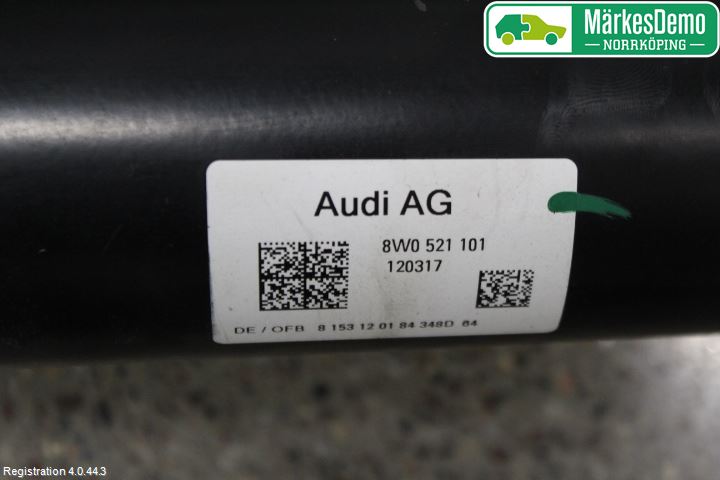 Audi A4/S4 B9 16-19 Mellanaxel Komp