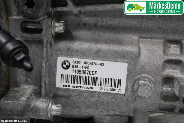 BMW 1 F20/F21 11-19 Växellåda Man 6 Vxl