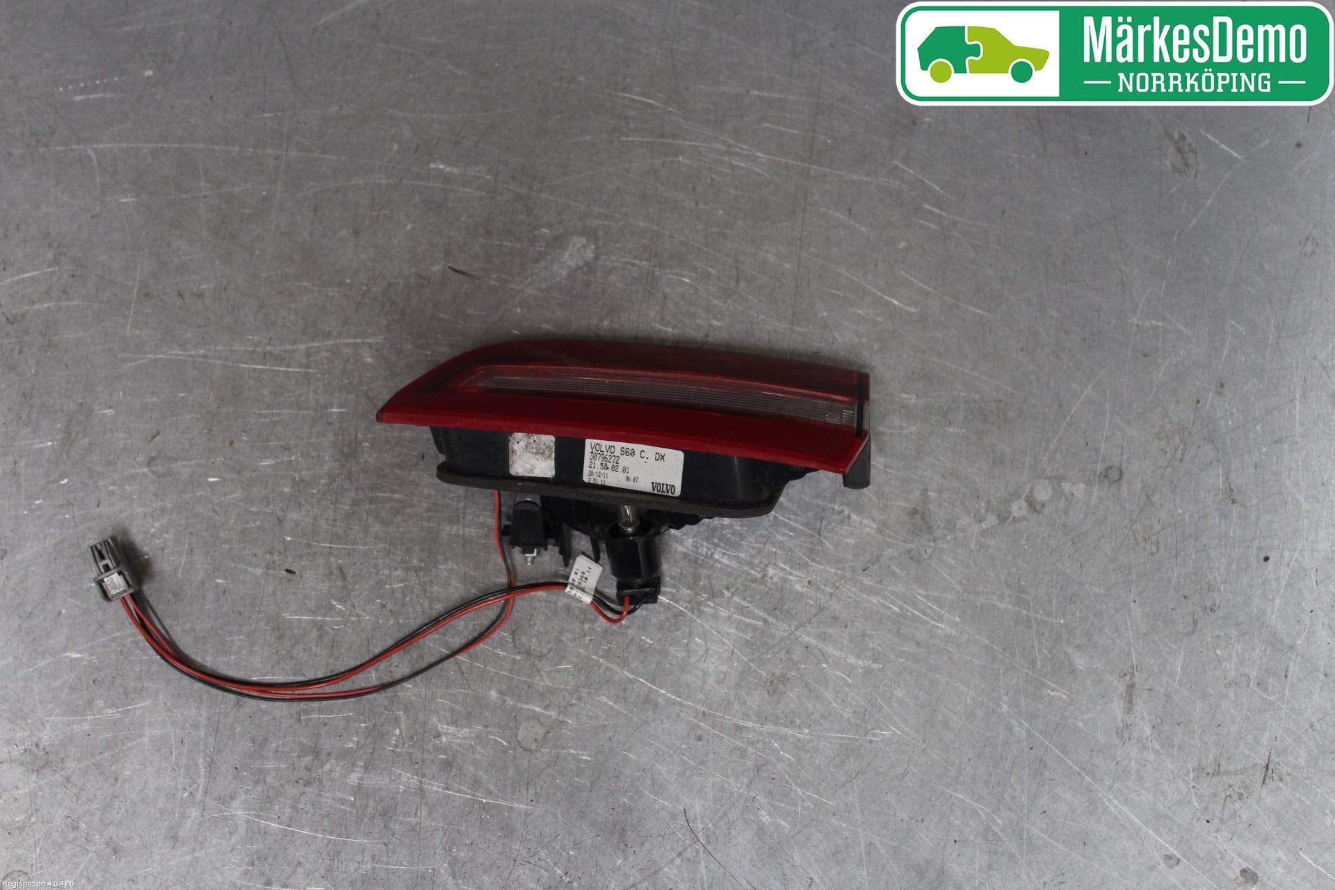 Volvo S60 11-13 Bakljus Lucka Hö