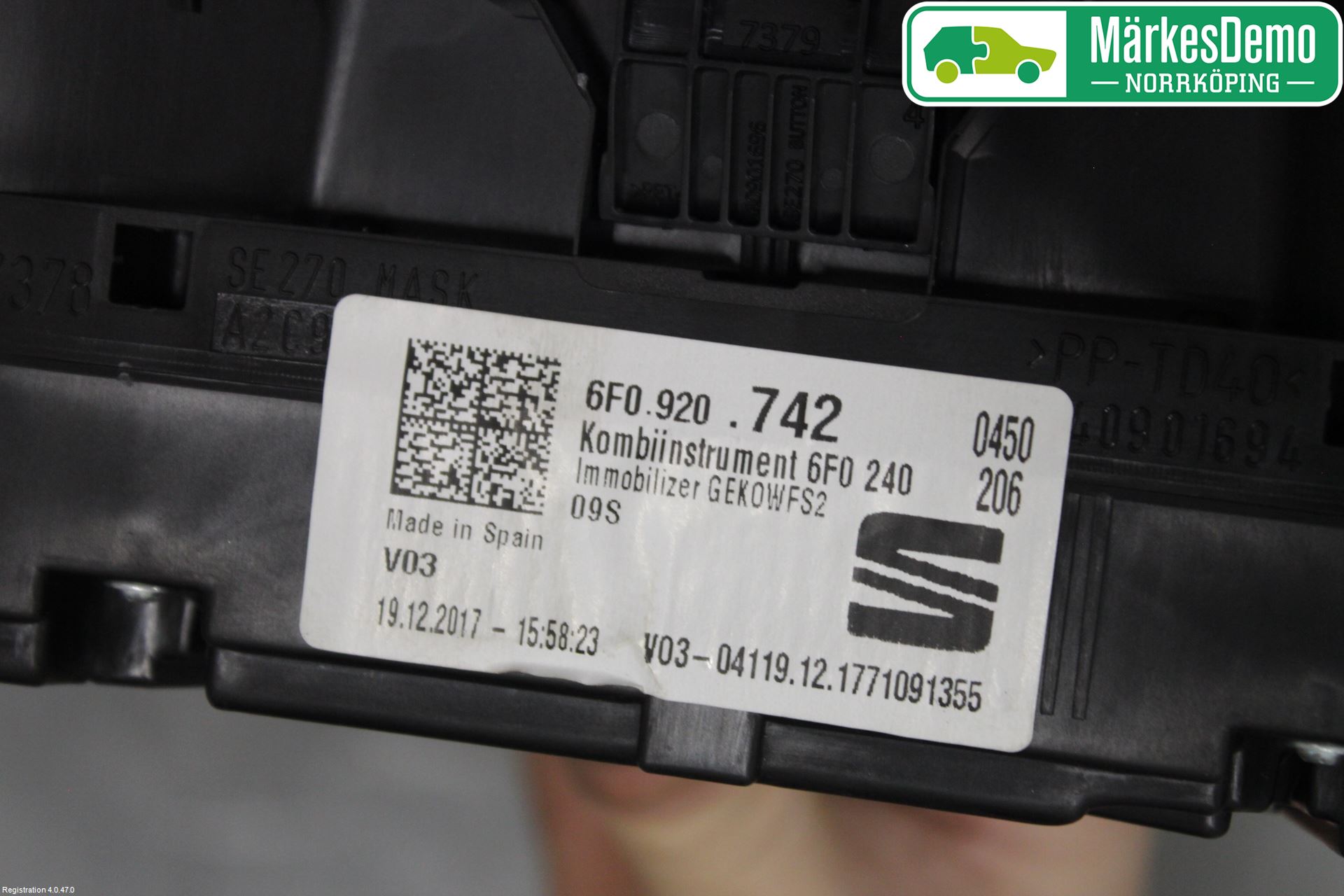 Seat IBIZA V 17-20 Instrument Komb