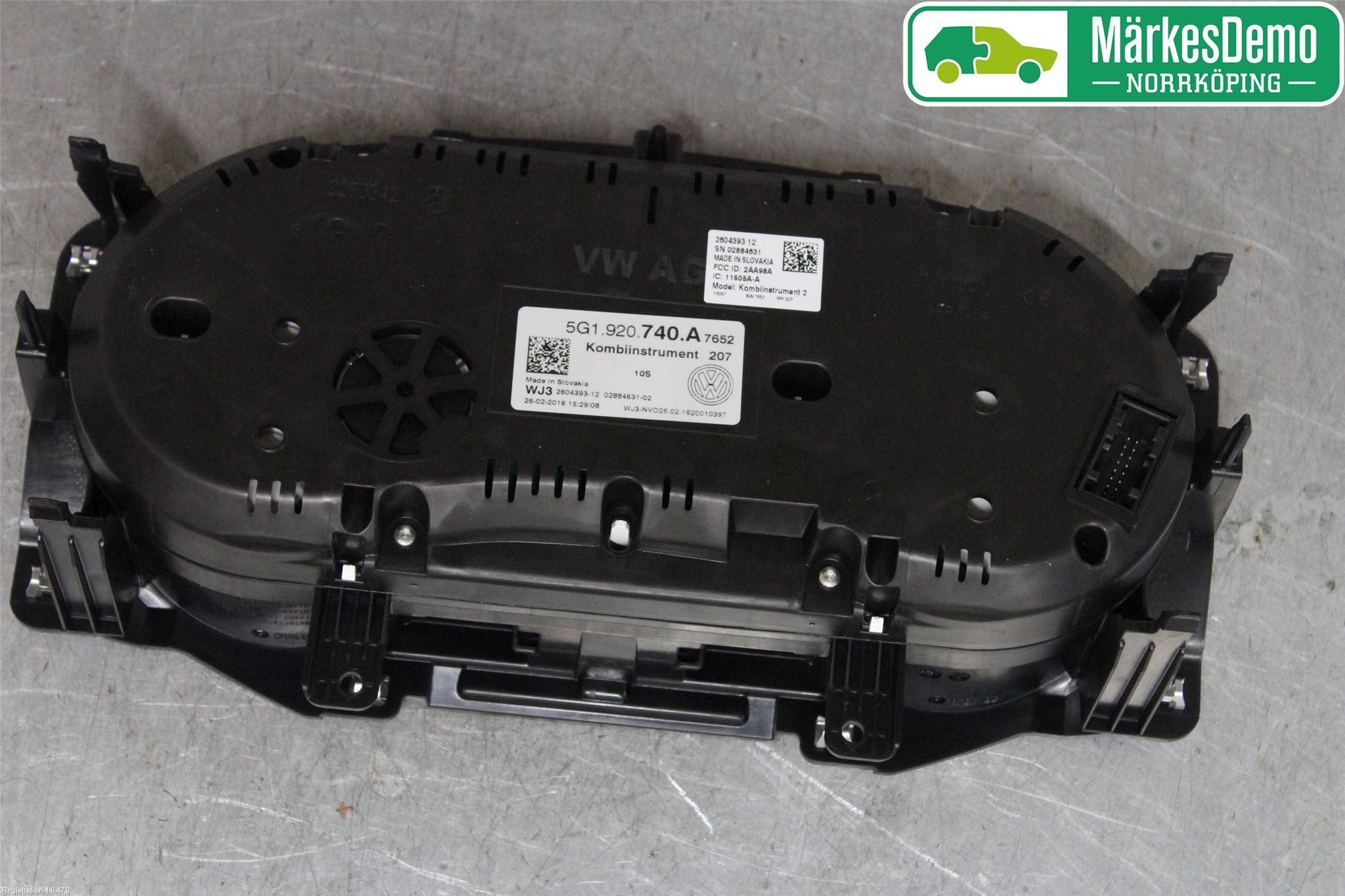 Volkswagen VW GOLF / E-GOLF VII 13-20 Instrument Komb
