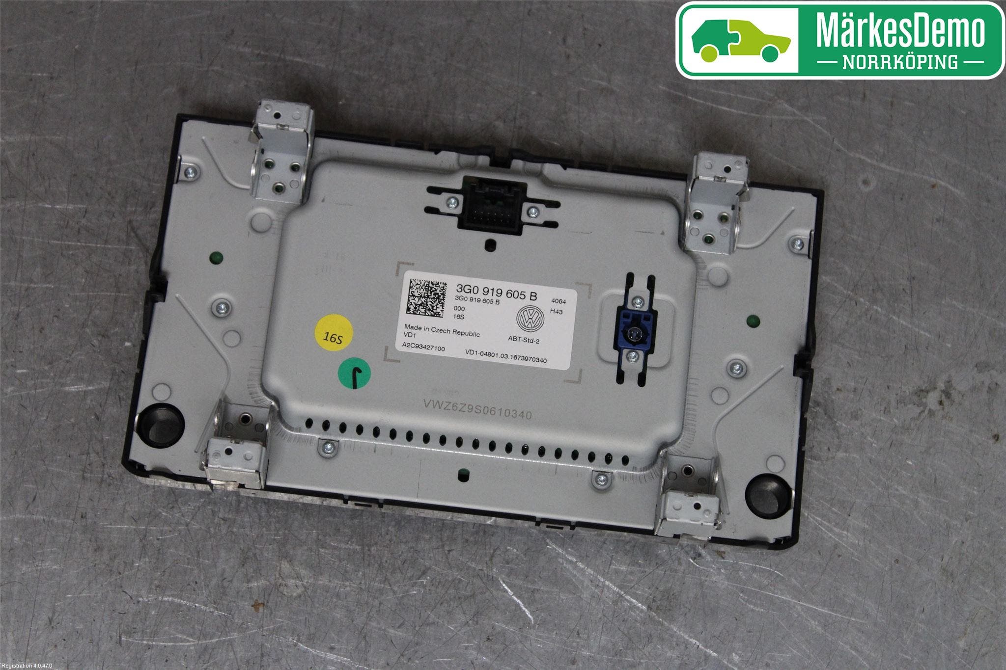 Volkswagen VW GOLF / E-GOLF VII 13-20 Multifunktionsdisplay