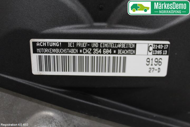 Volkswagen VW GOLF / E-GOLF VII 13-20 Motor Bensin