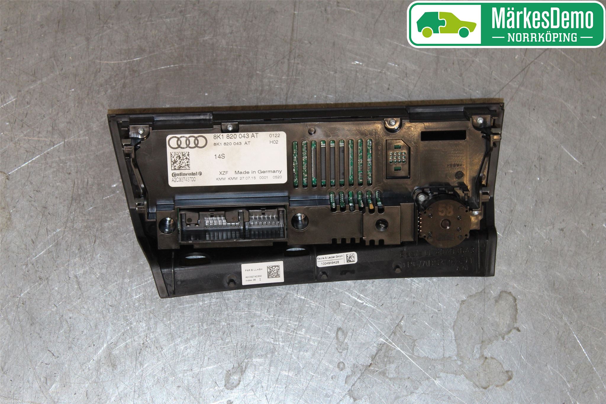 Audi A5 07-16 Värmereglage