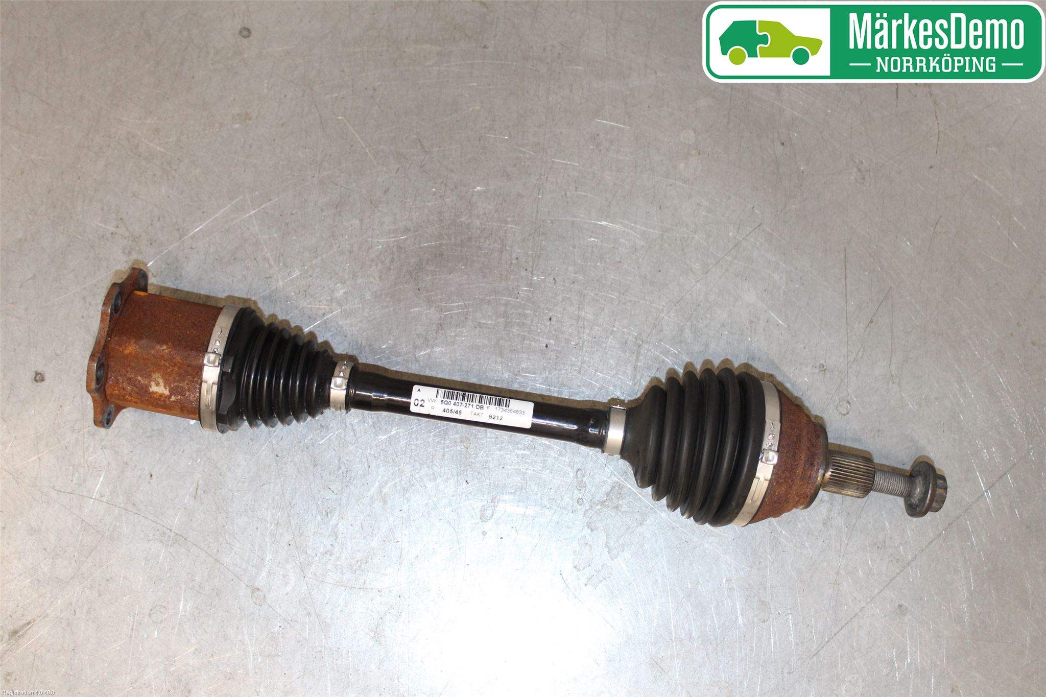 Volkswagen VW GOLF / E-GOLF VII 13-20 Drivaxel Fram Vänster