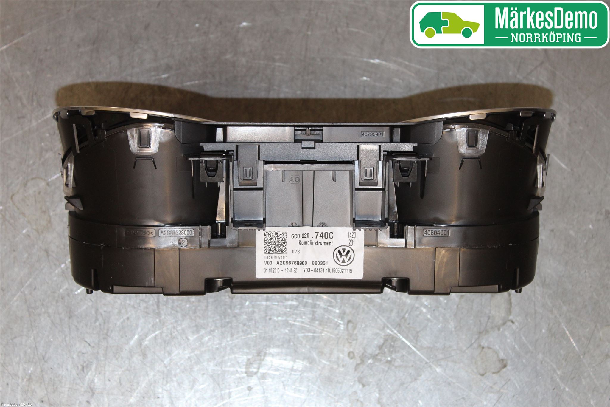 Volkswagen VW POLO 10-17 Instrument Komb