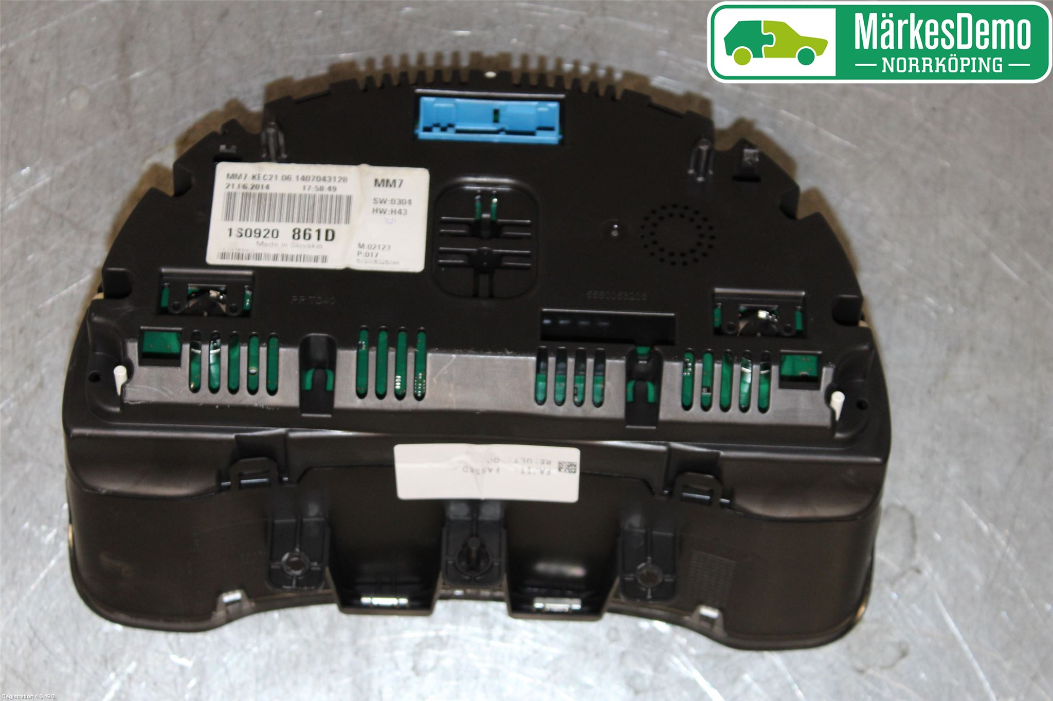 Volkswagen VW UP! / E-UP! Instrument Komb