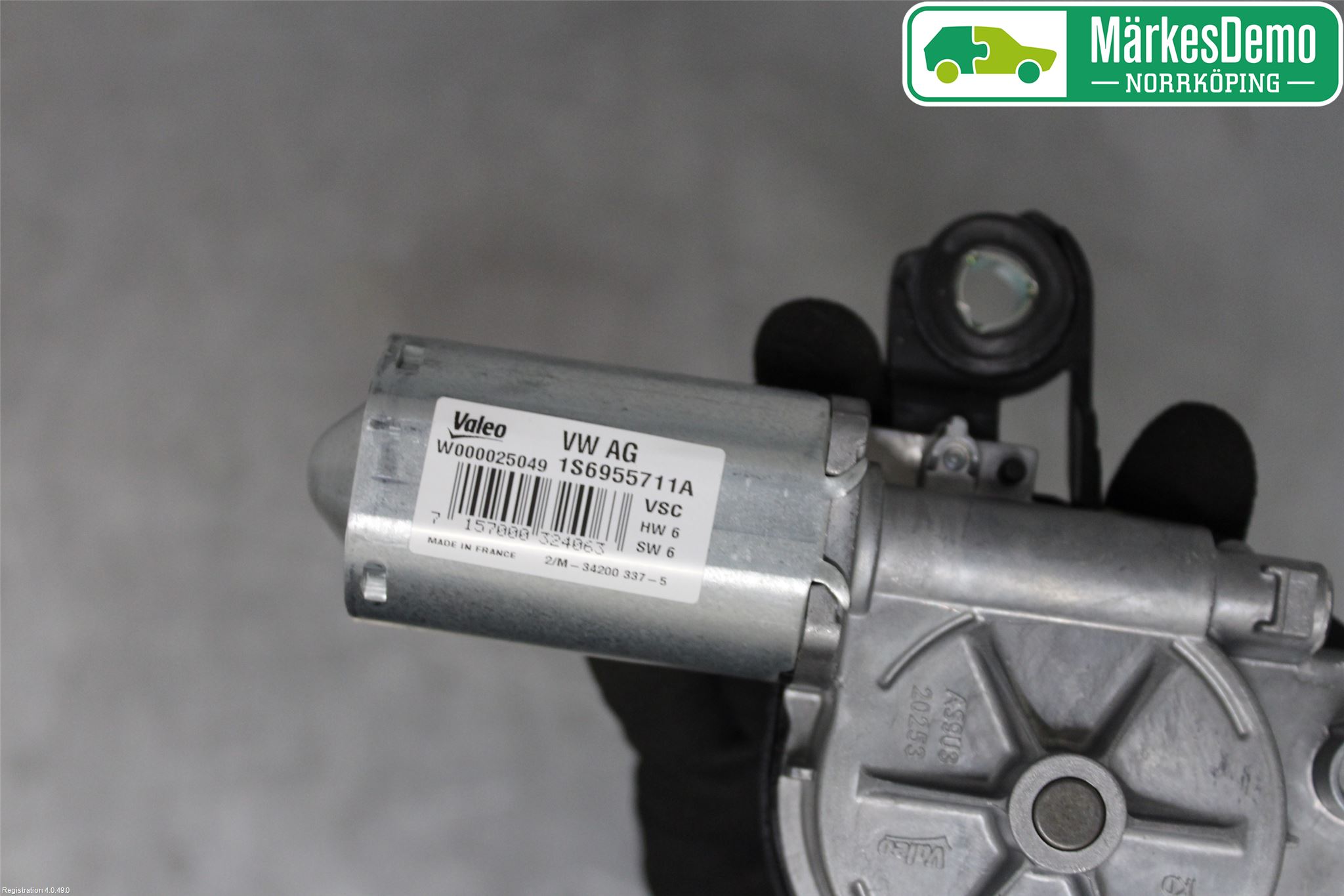 Volkswagen VW UP! / E-UP! Torkarmotor Baklucka