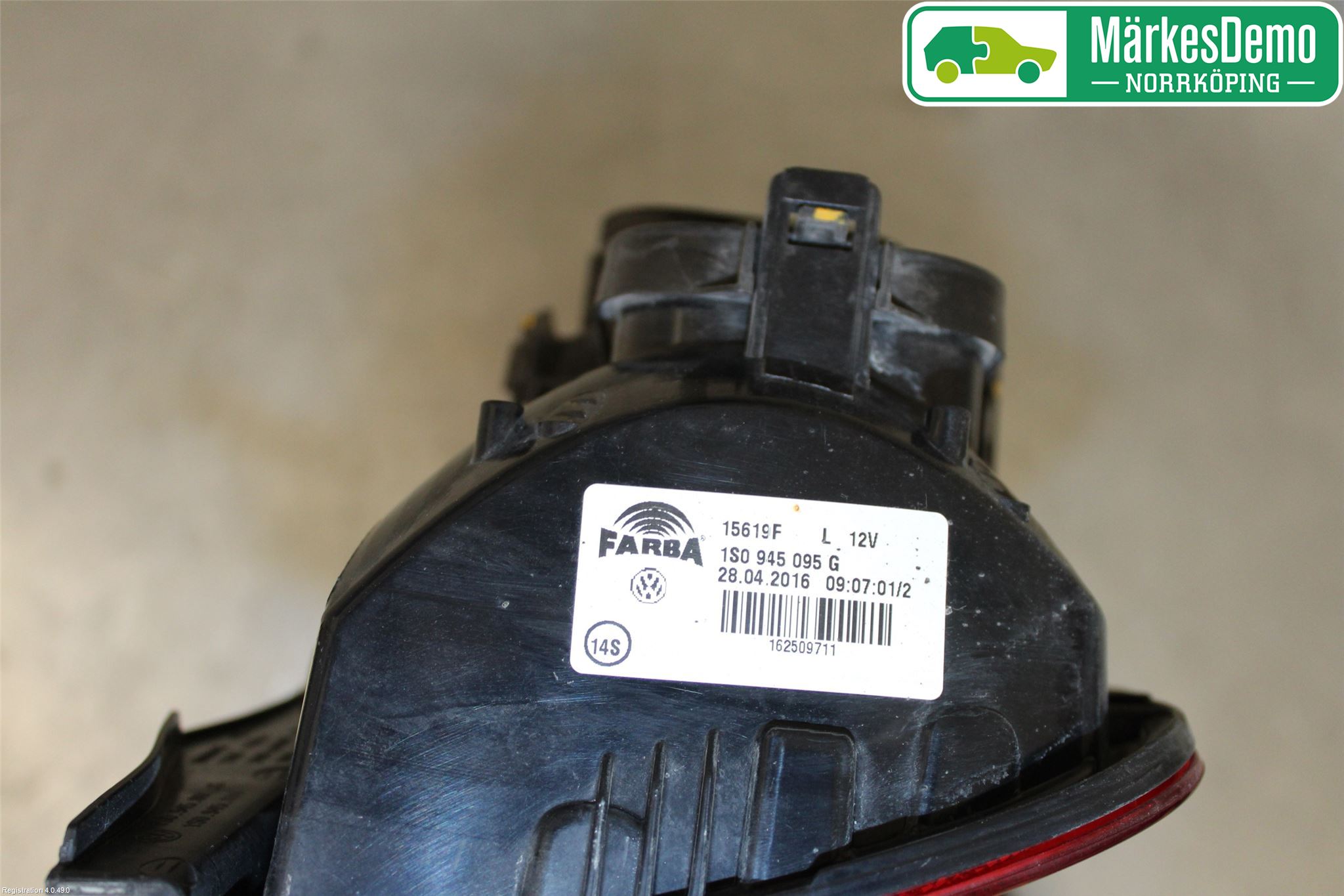 Volkswagen VW UP! / E-UP! Bakljus Vänster