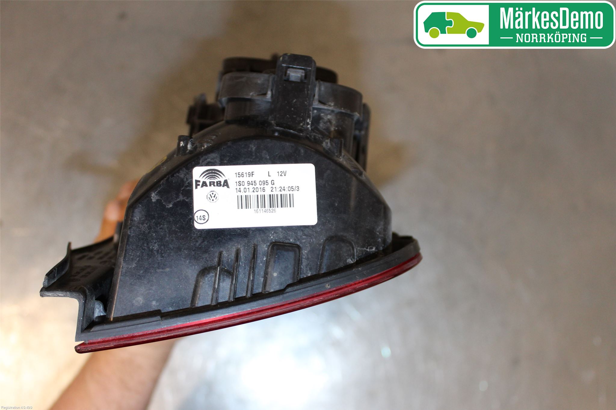 Volkswagen VW UP! / E-UP! Bakljus Vänster