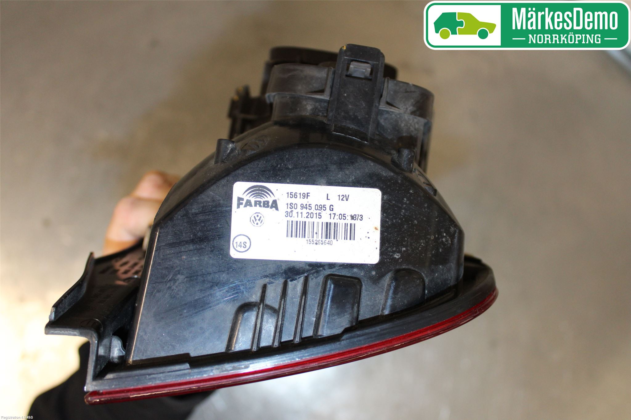 Volkswagen VW UP! / E-UP! Bakljus Vänster