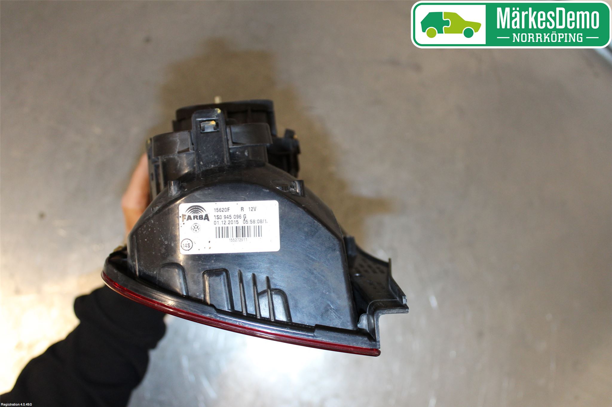 Volkswagen VW UP! / E-UP! Bakljus Höger