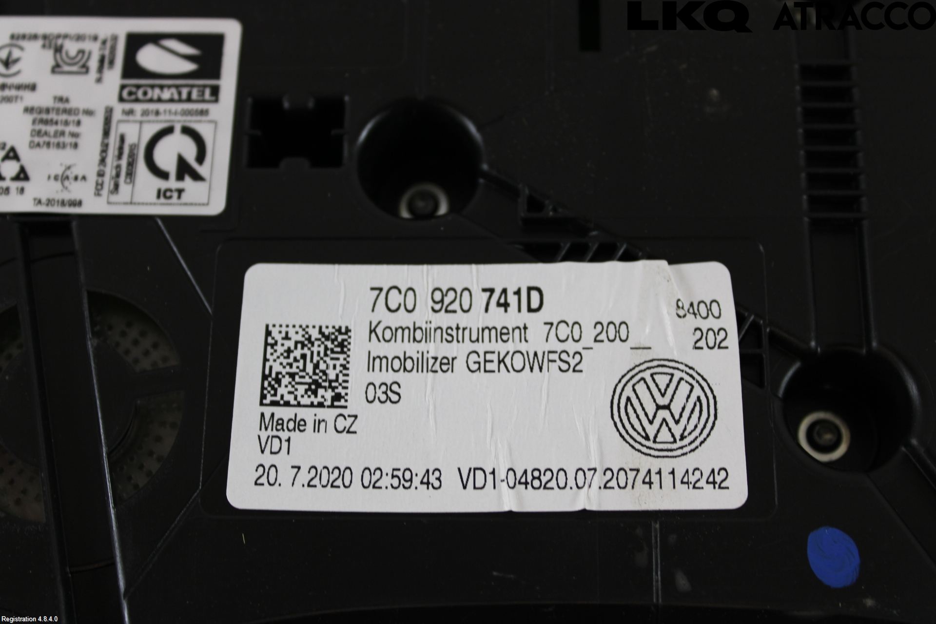 Volkswagen VW CRAFTER II / E-CRAFTER 17- Instrument Komb