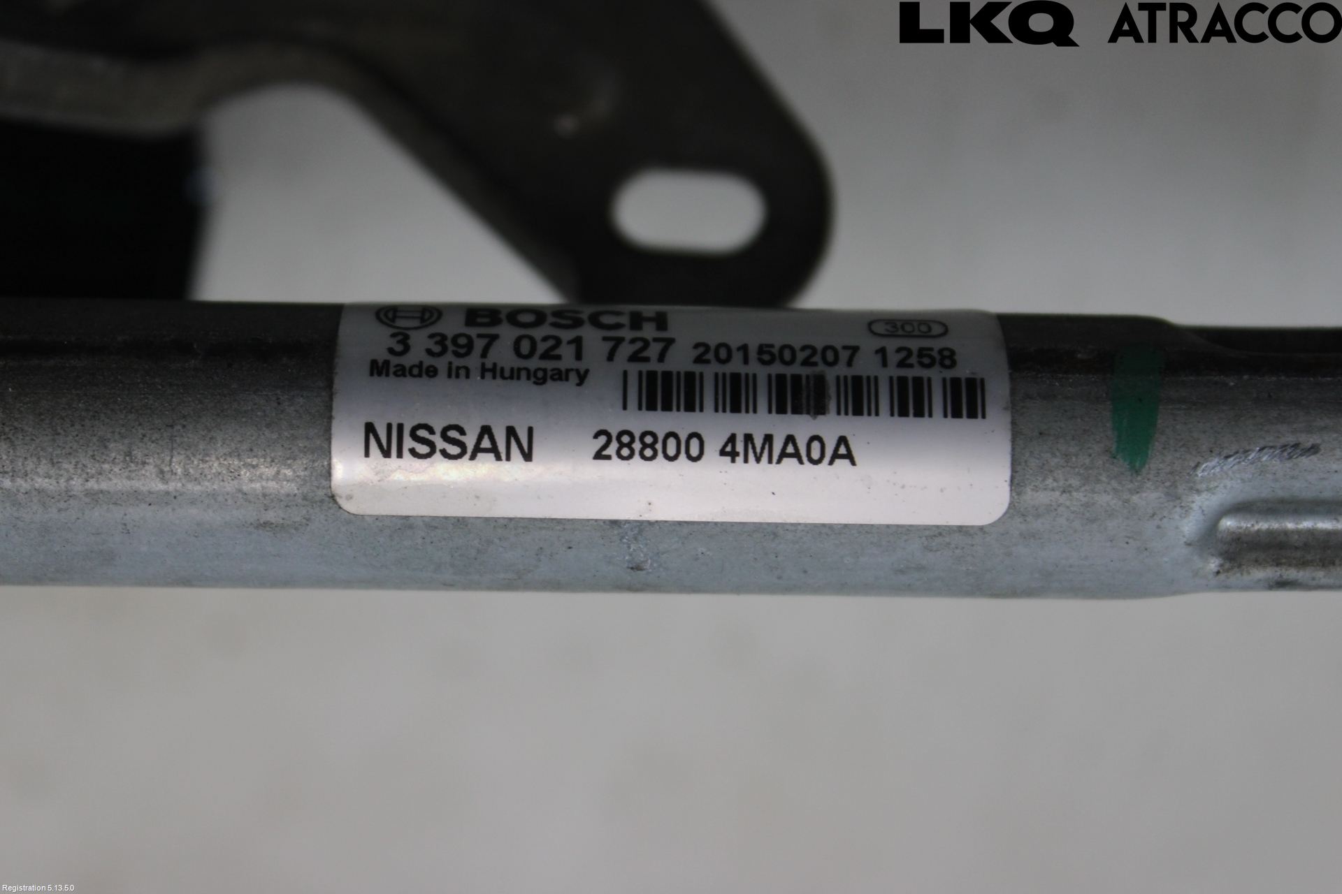 Nissan PULSAR Torkarmekanism Vindruta
