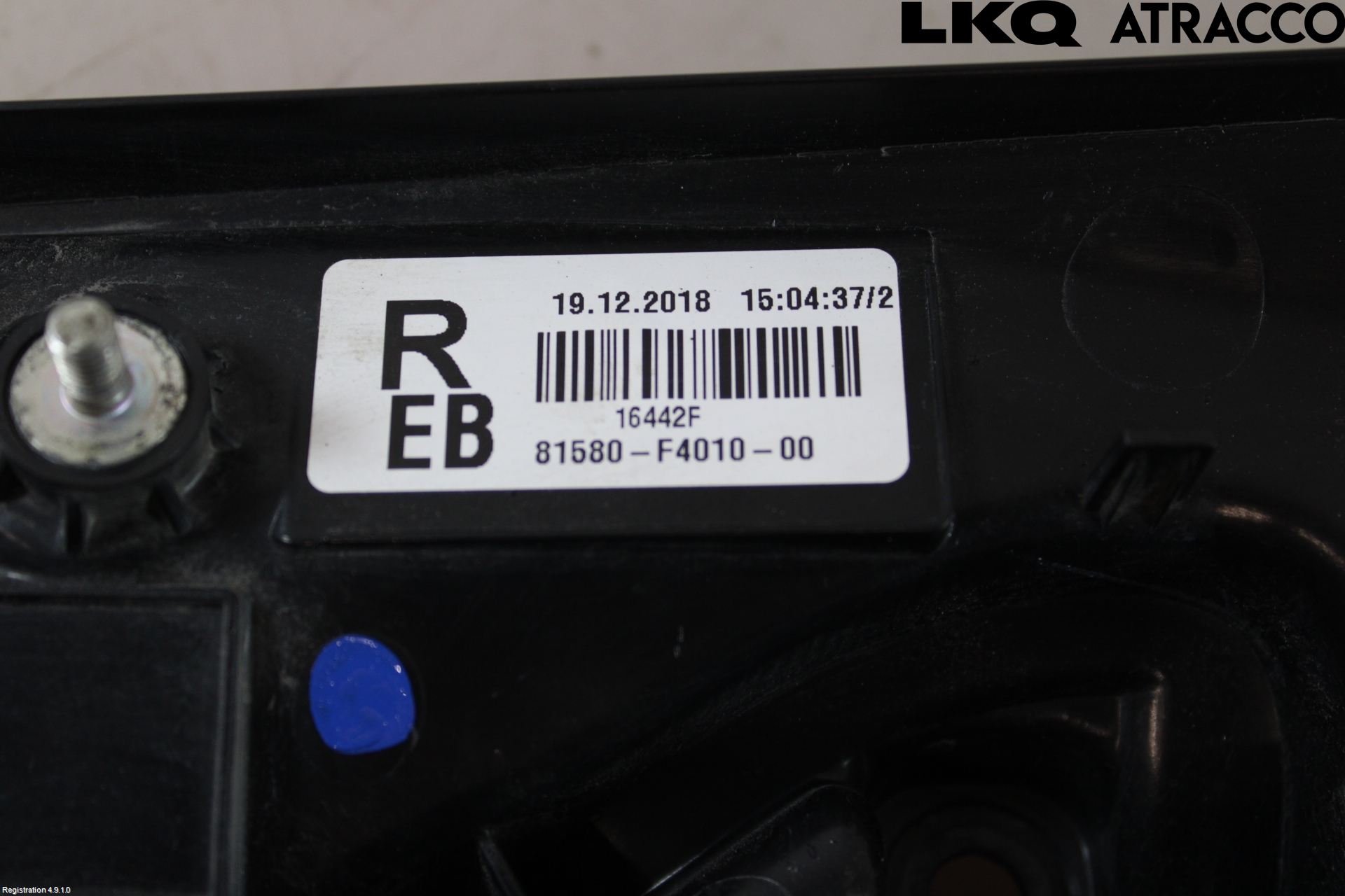 Toyota C-HR 16-23 Bakljus Lucka Hö