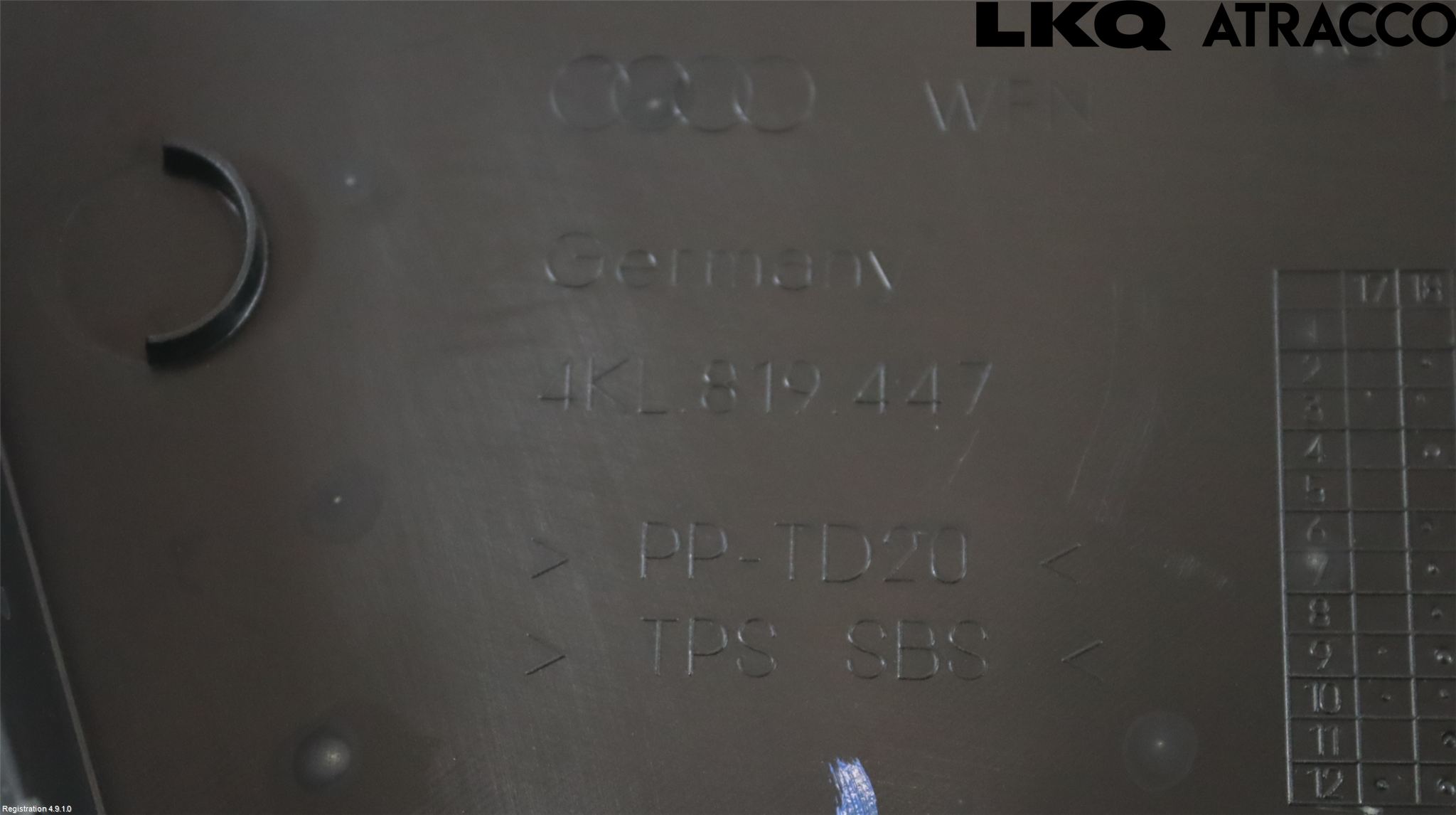 Audi E-TRON, S GE 19- Torpedplåt-Torpedplast