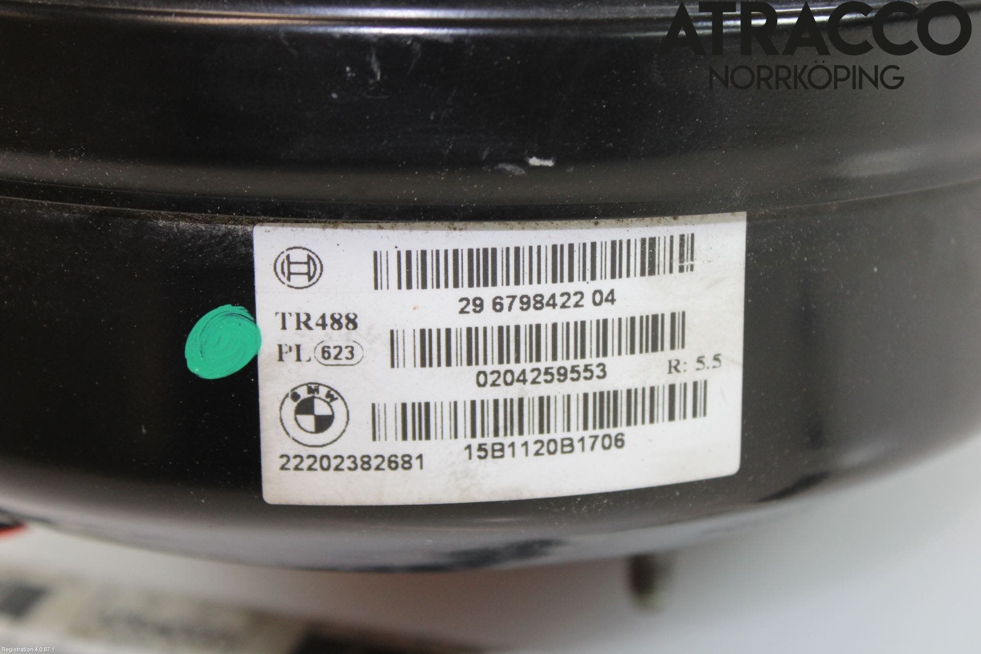 BMW 3 GT F34 13-19 Bromsservo