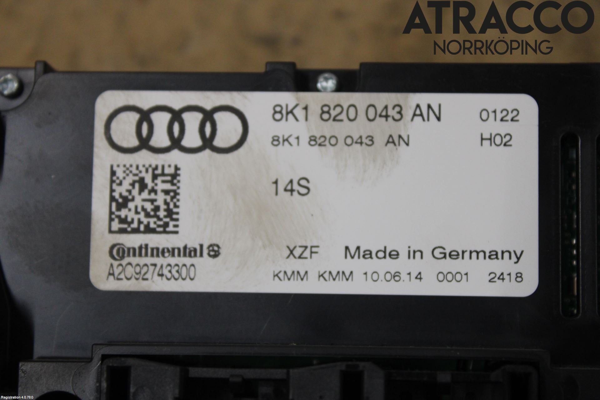 Audi A4 12-15 Värmereglage