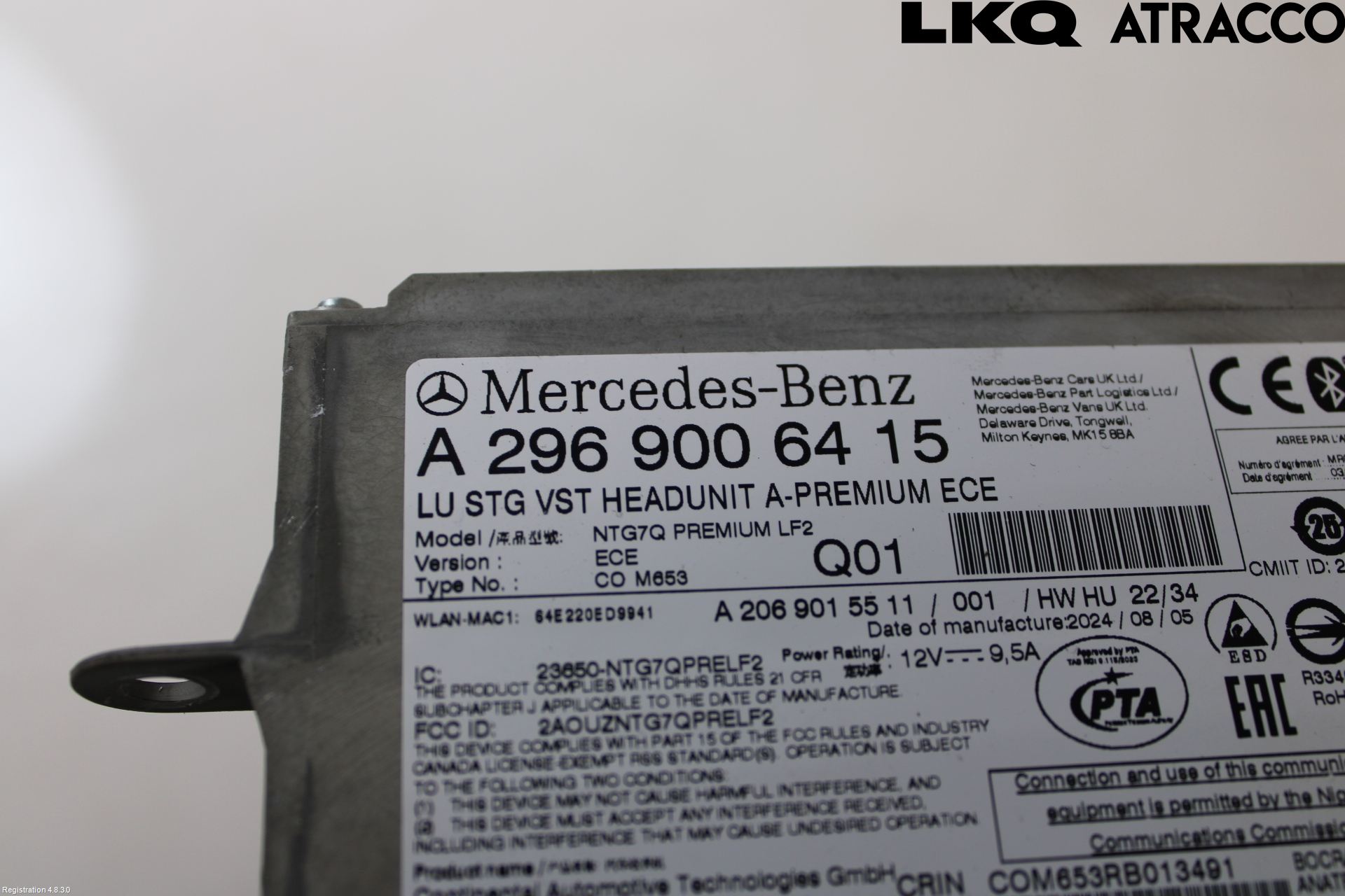 Mercedes-Benz MB EQE (V295) 22- Cd Radio - Multimediapanel