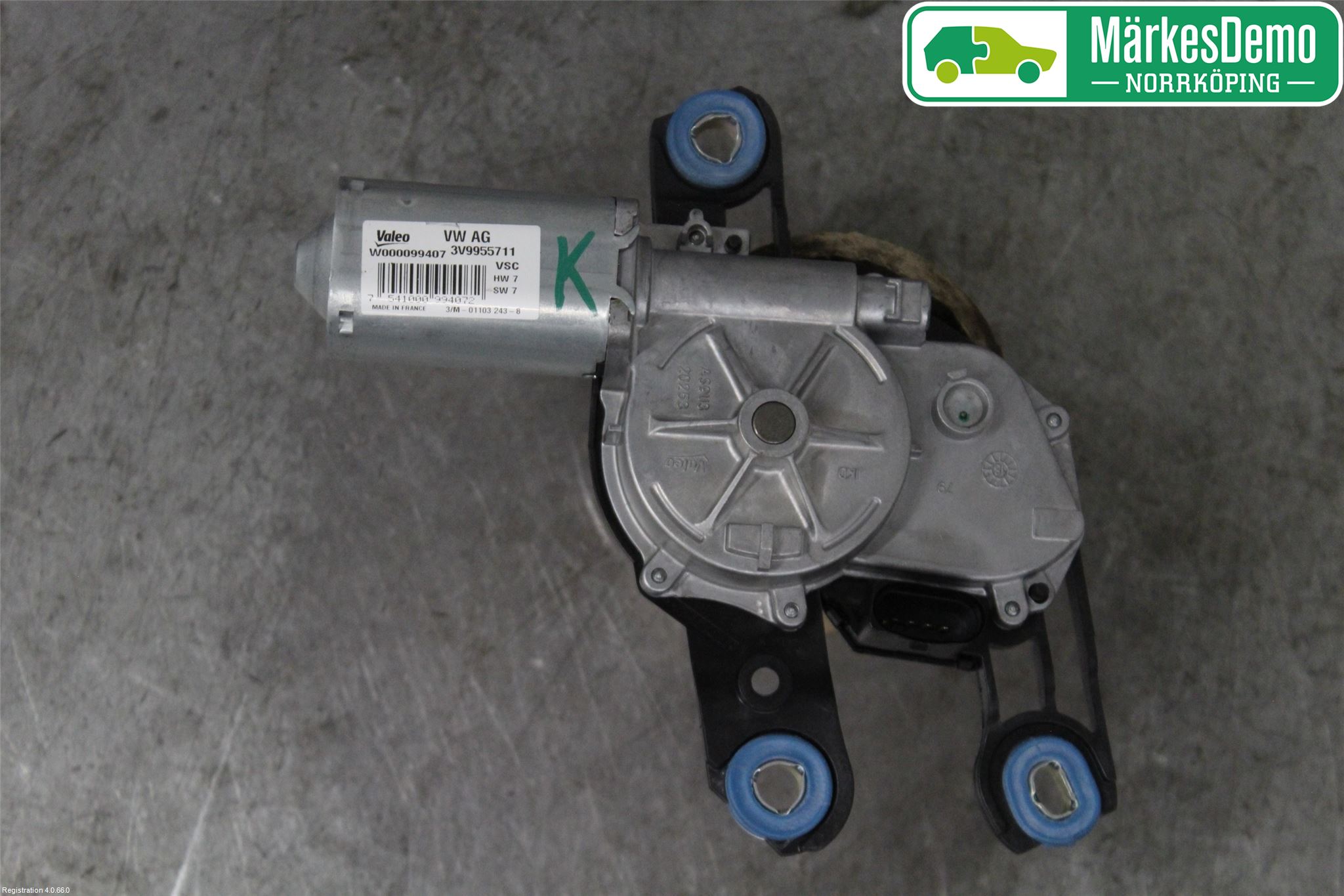 Skoda SUPERB 16-24 Torkarmotor Baklucka