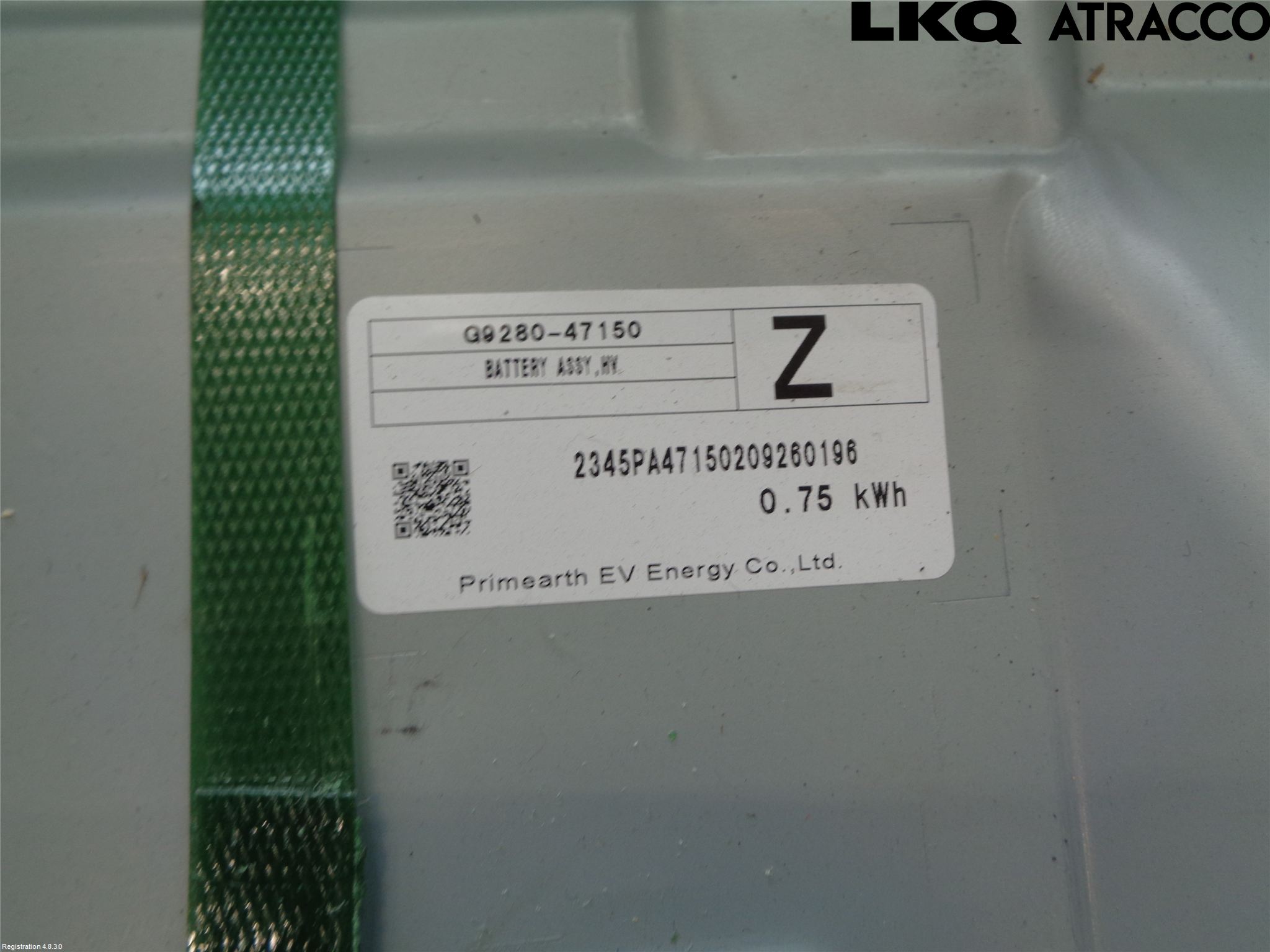 Toyota COROLLA 19- Batteri Högspänning